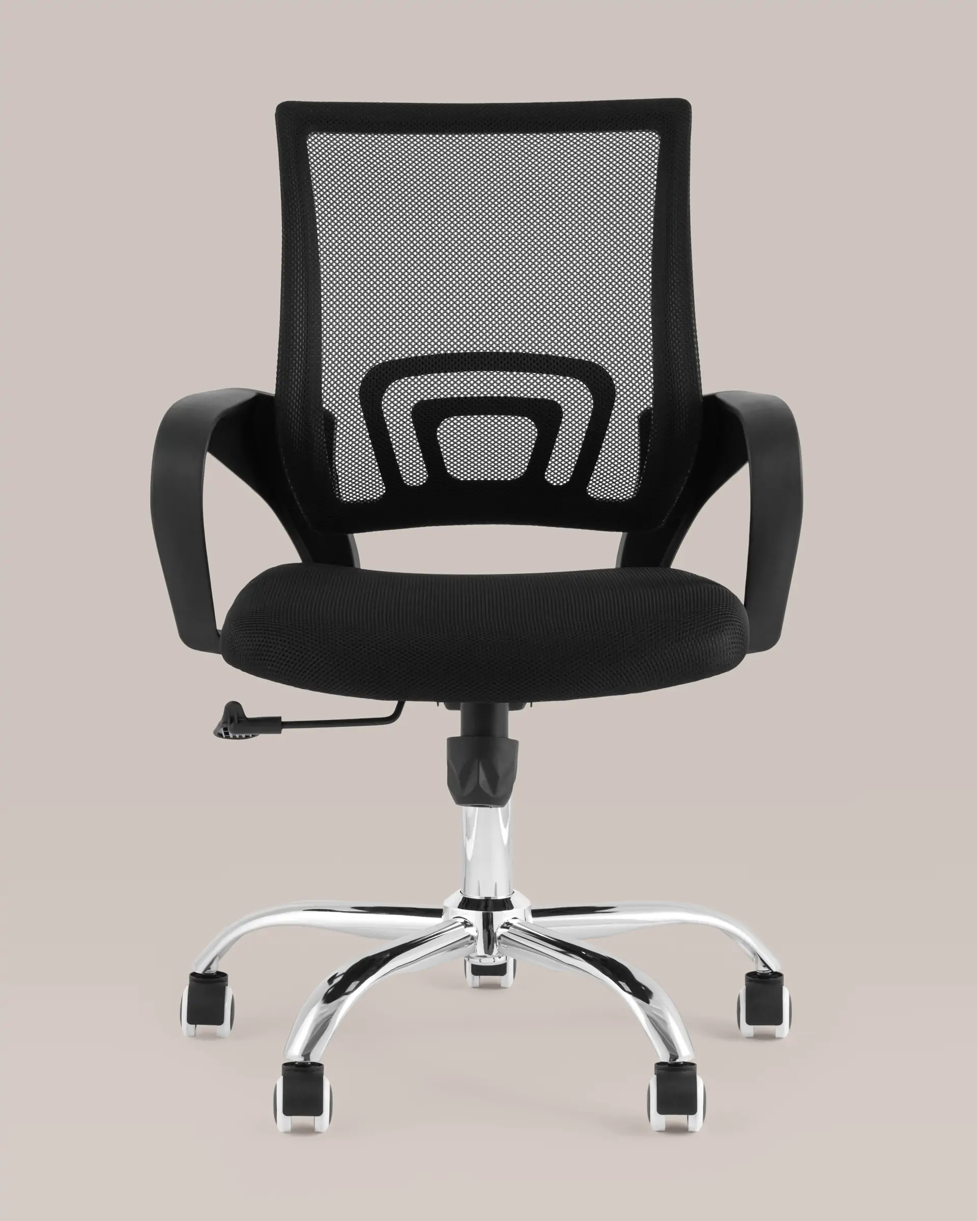 Кресло офисное TopChairs Simple New черный, набор 2 шт спинка сетка