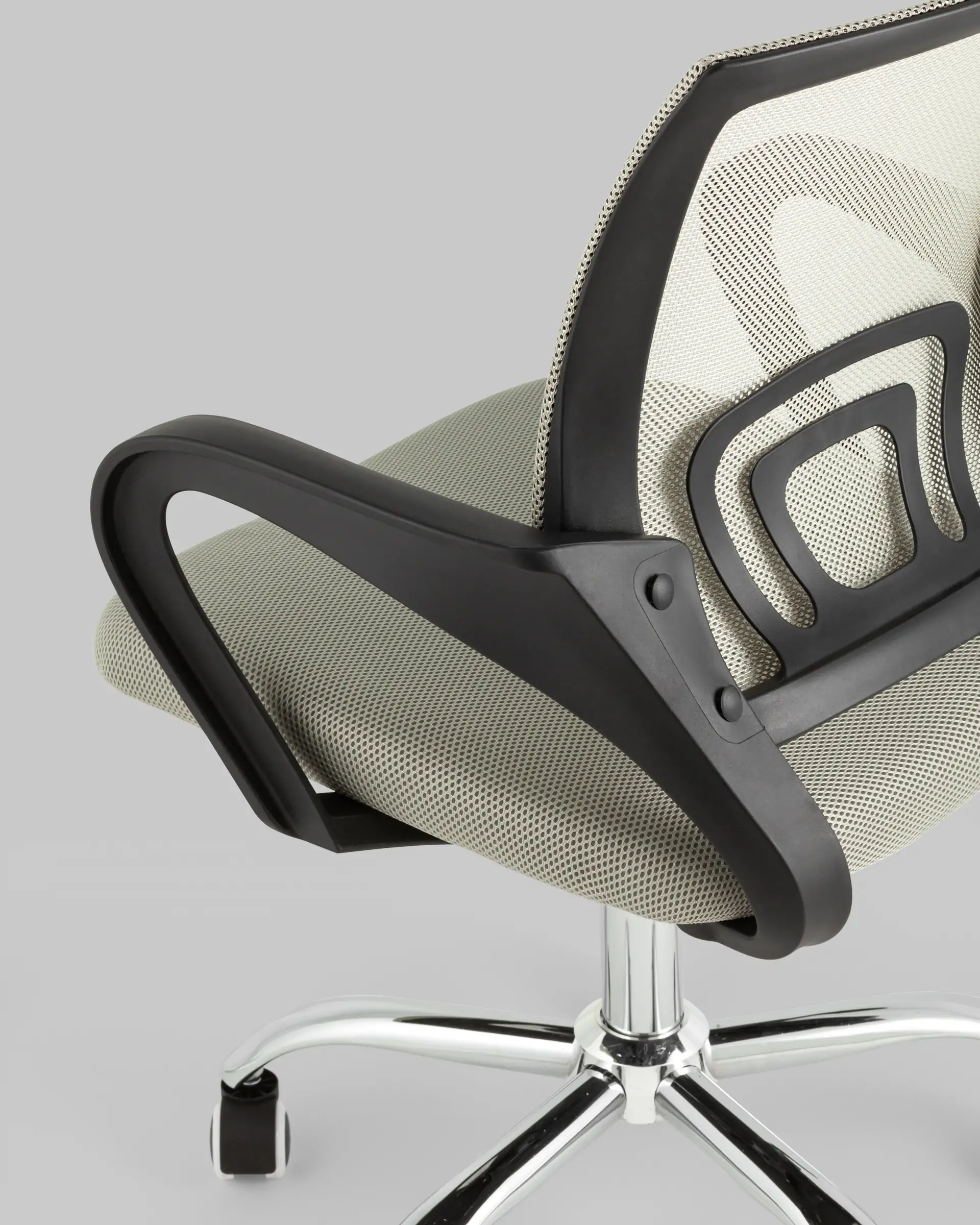 Кресло офисное TopChairs Simple New серый спинка сетка