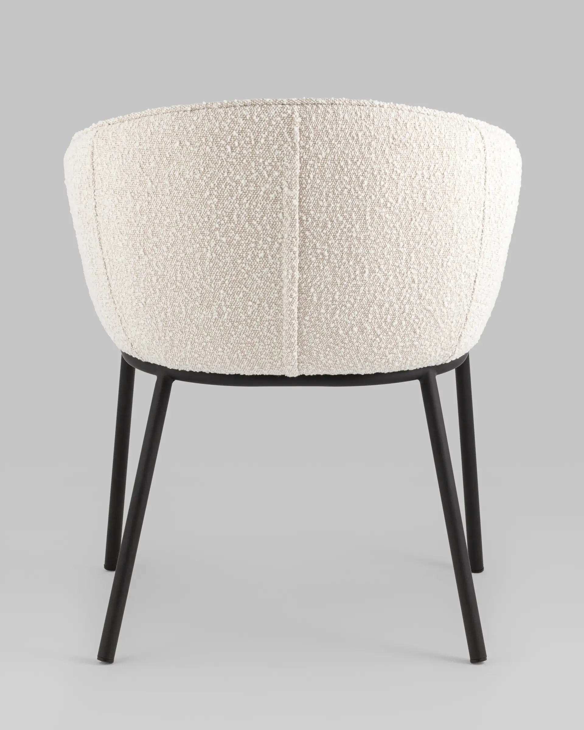 Стул Дон бежевый букле черные ножки