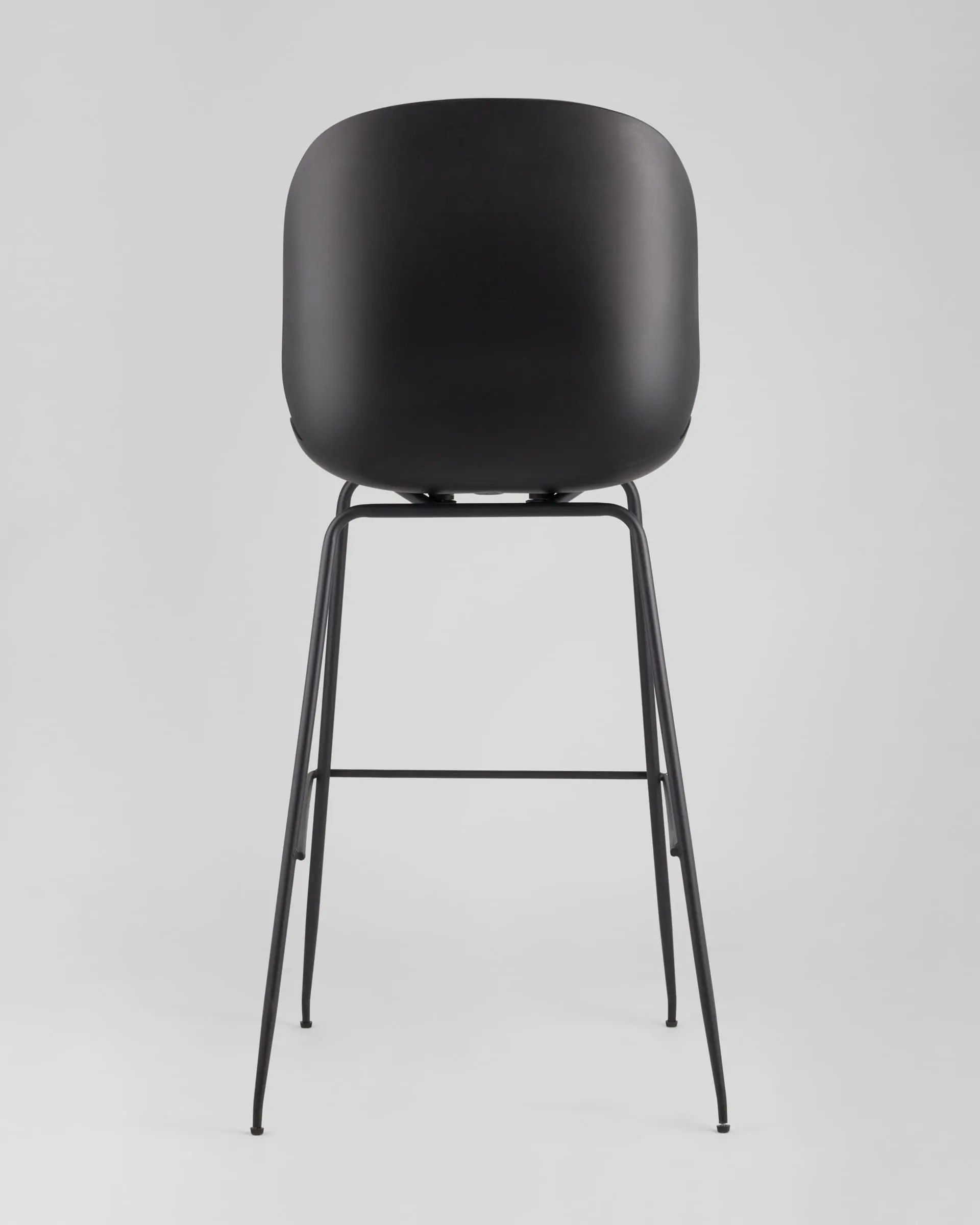 Стул барный Beetle PU со спинкой серый 4 шт