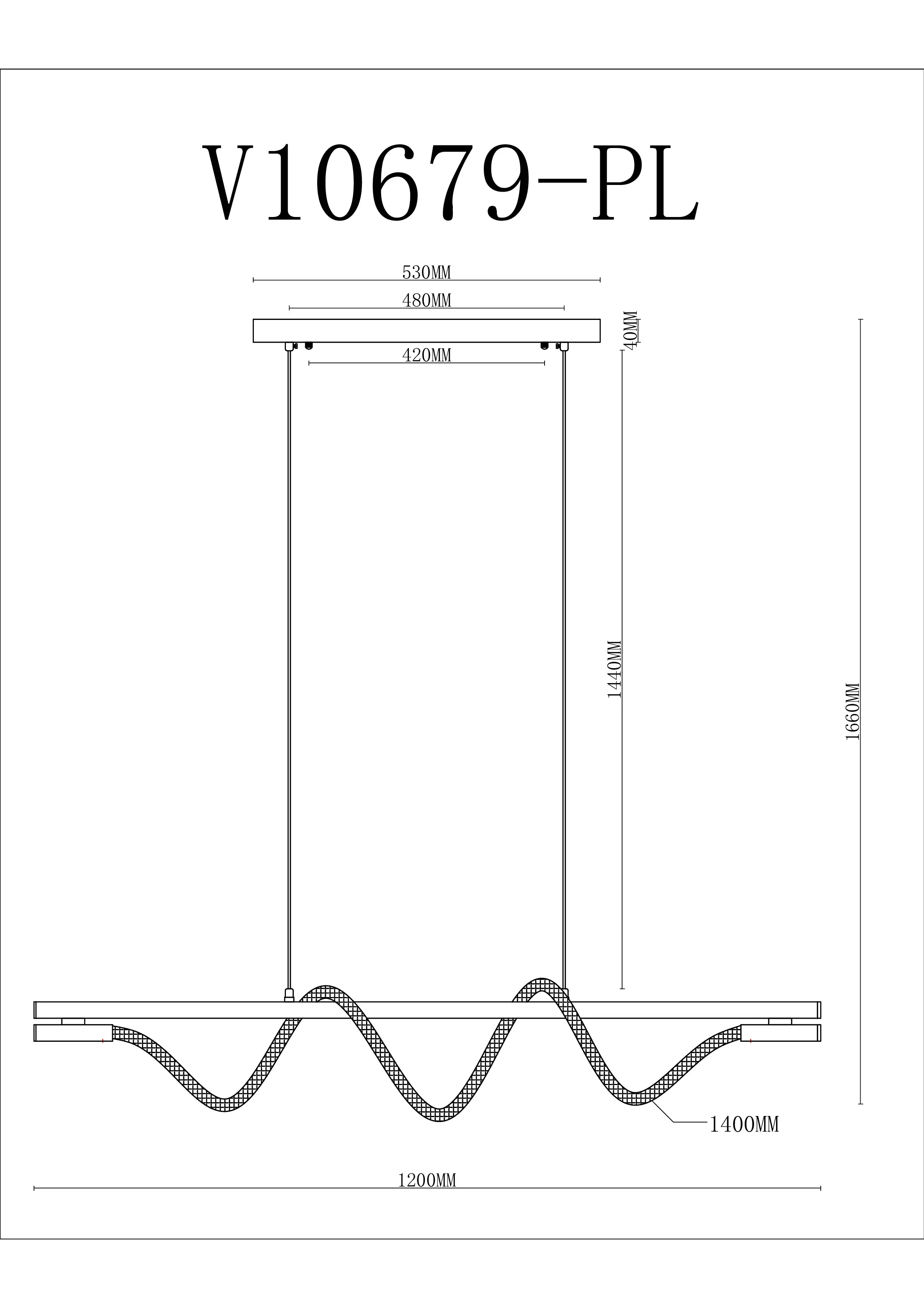 Светильник подвесной светодиодный Moderli V10679-PL True
