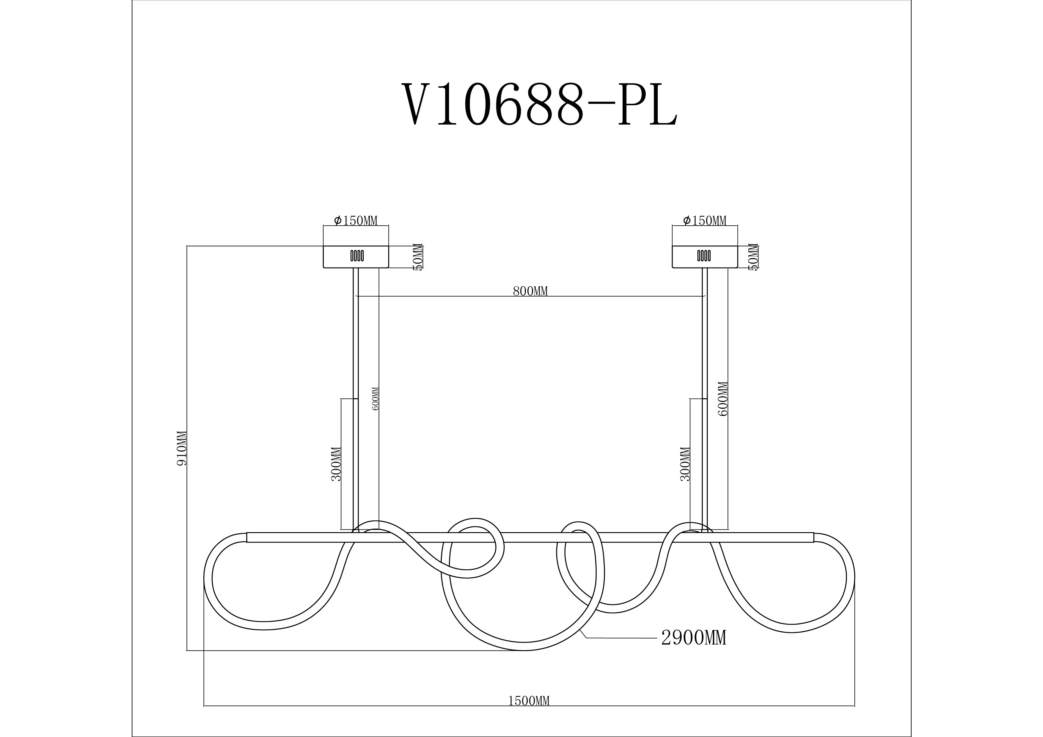 Светильник подвесной светодиодный Moderli V10688-PL True