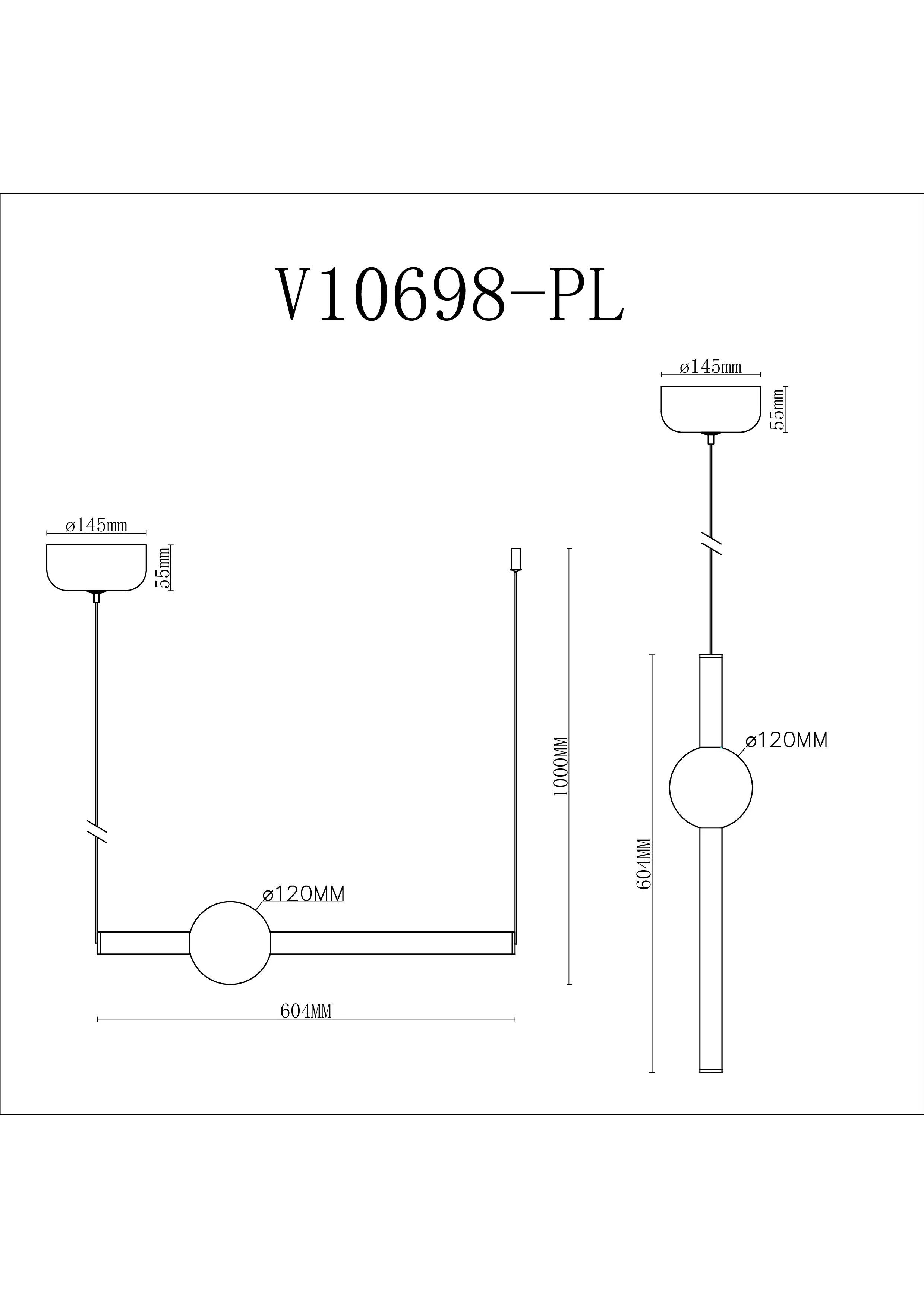 Светильник подвесной светодиодный Moderli V10698-PL Eclipse