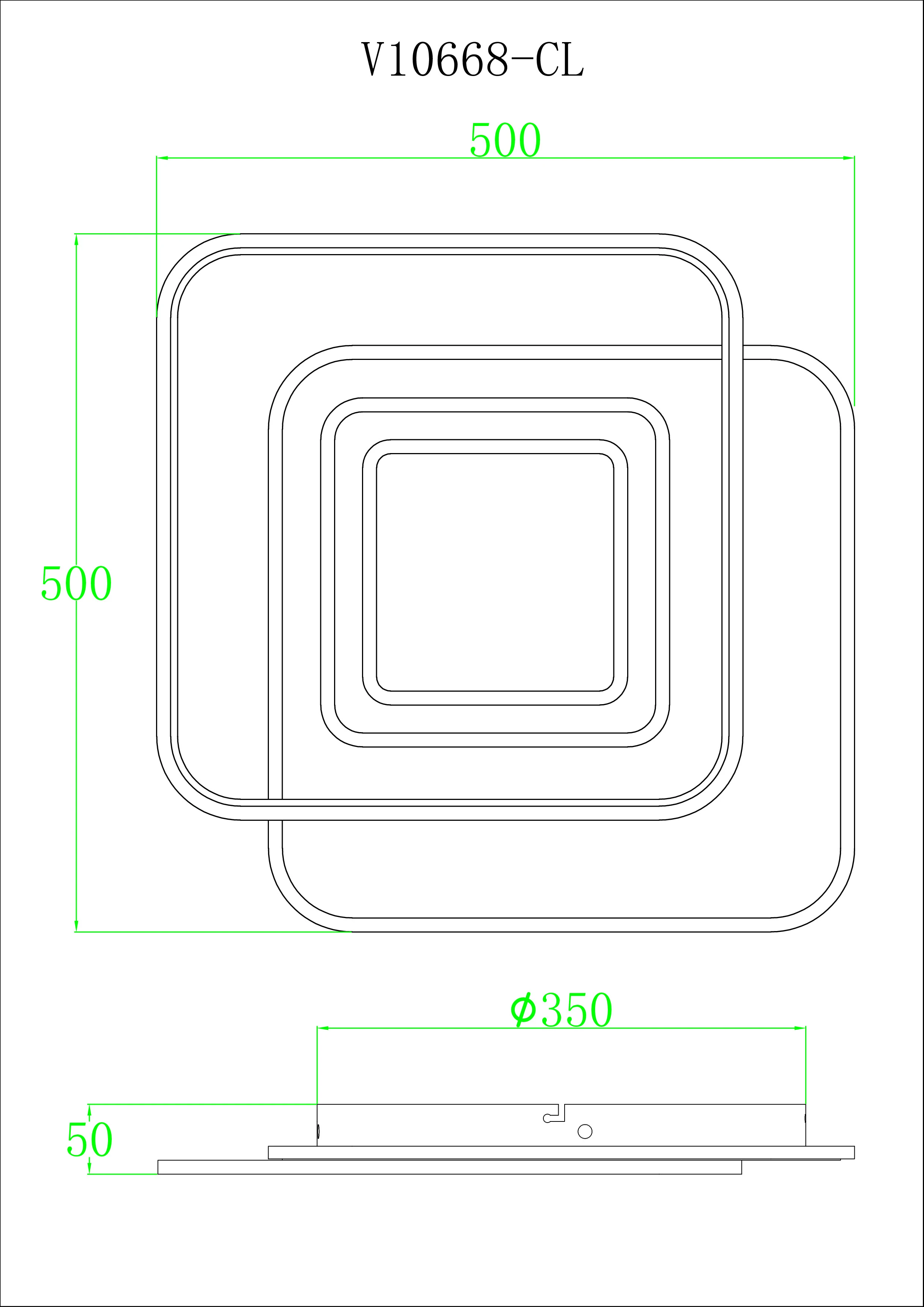 Светильник потолочный светодиодный Moderli V10668-CL Magnete