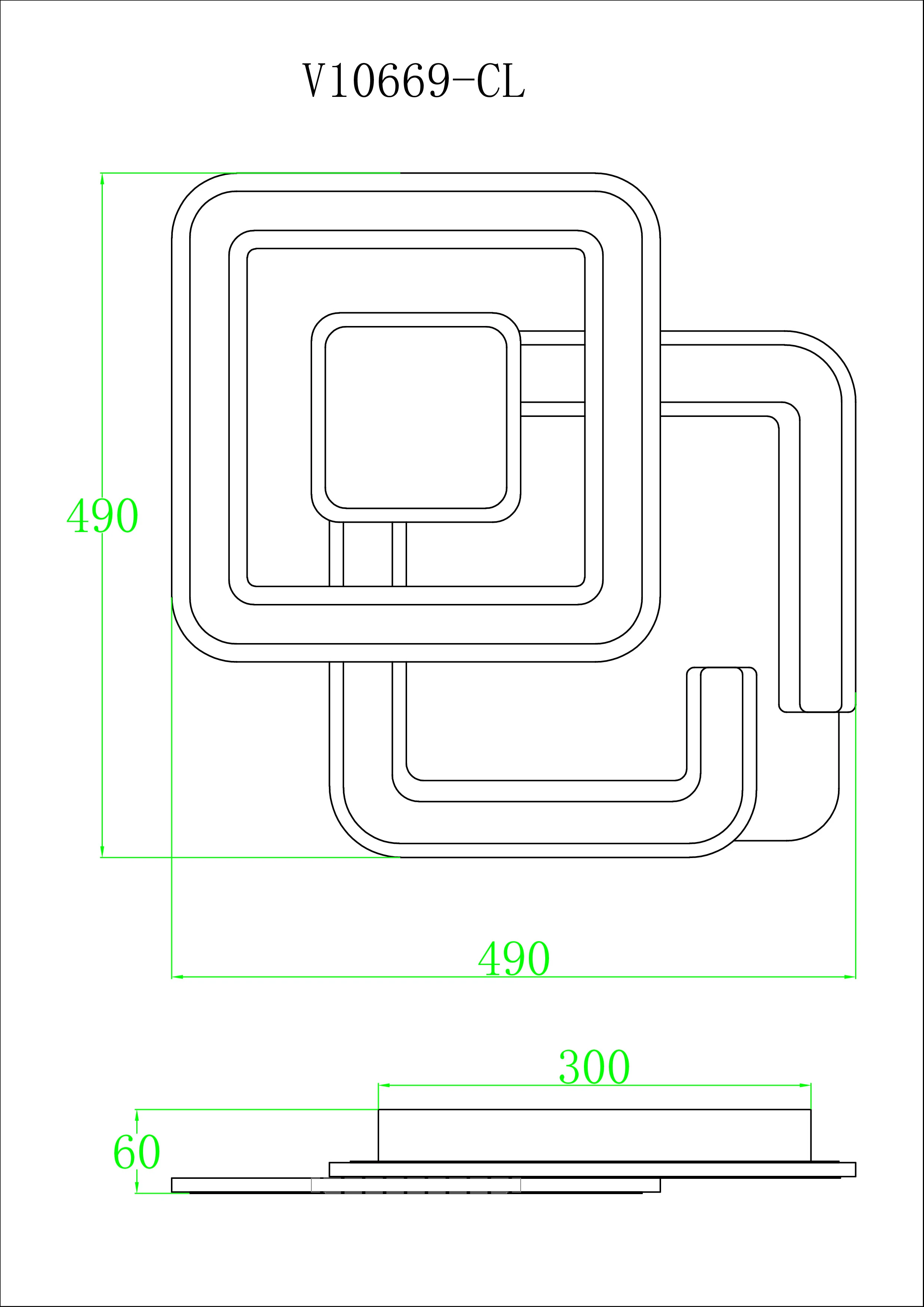 Светильник потолочный светодиодный Moderli V10669-CL Magnete