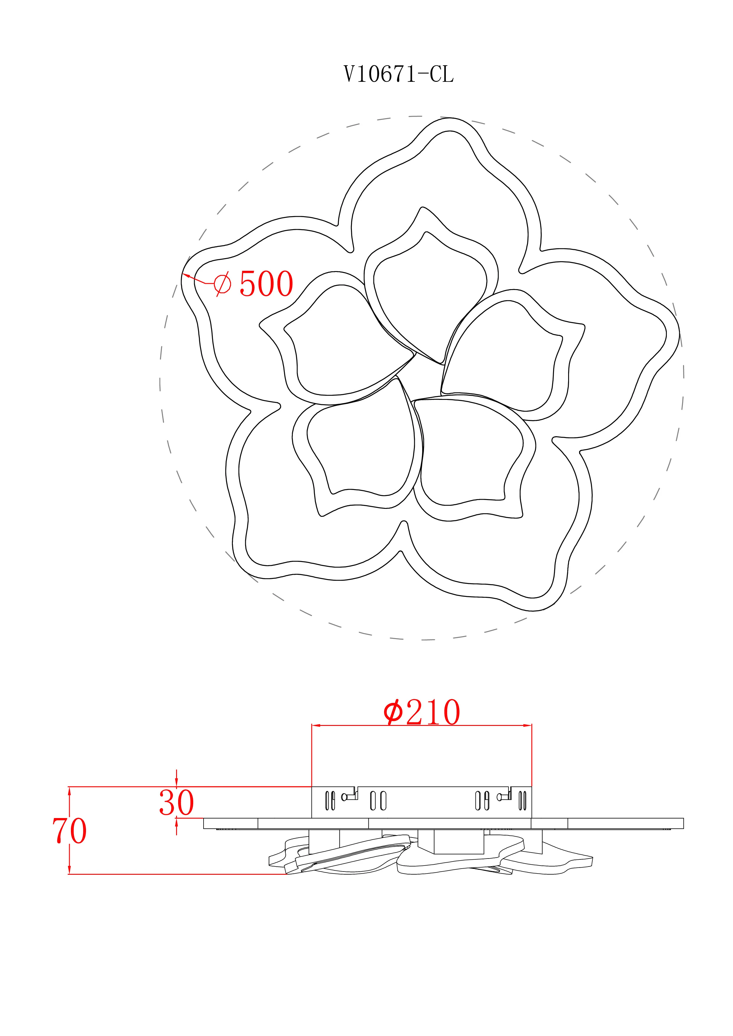 Светильник потолочный светодиодный Moderli V10671-CL Magnete