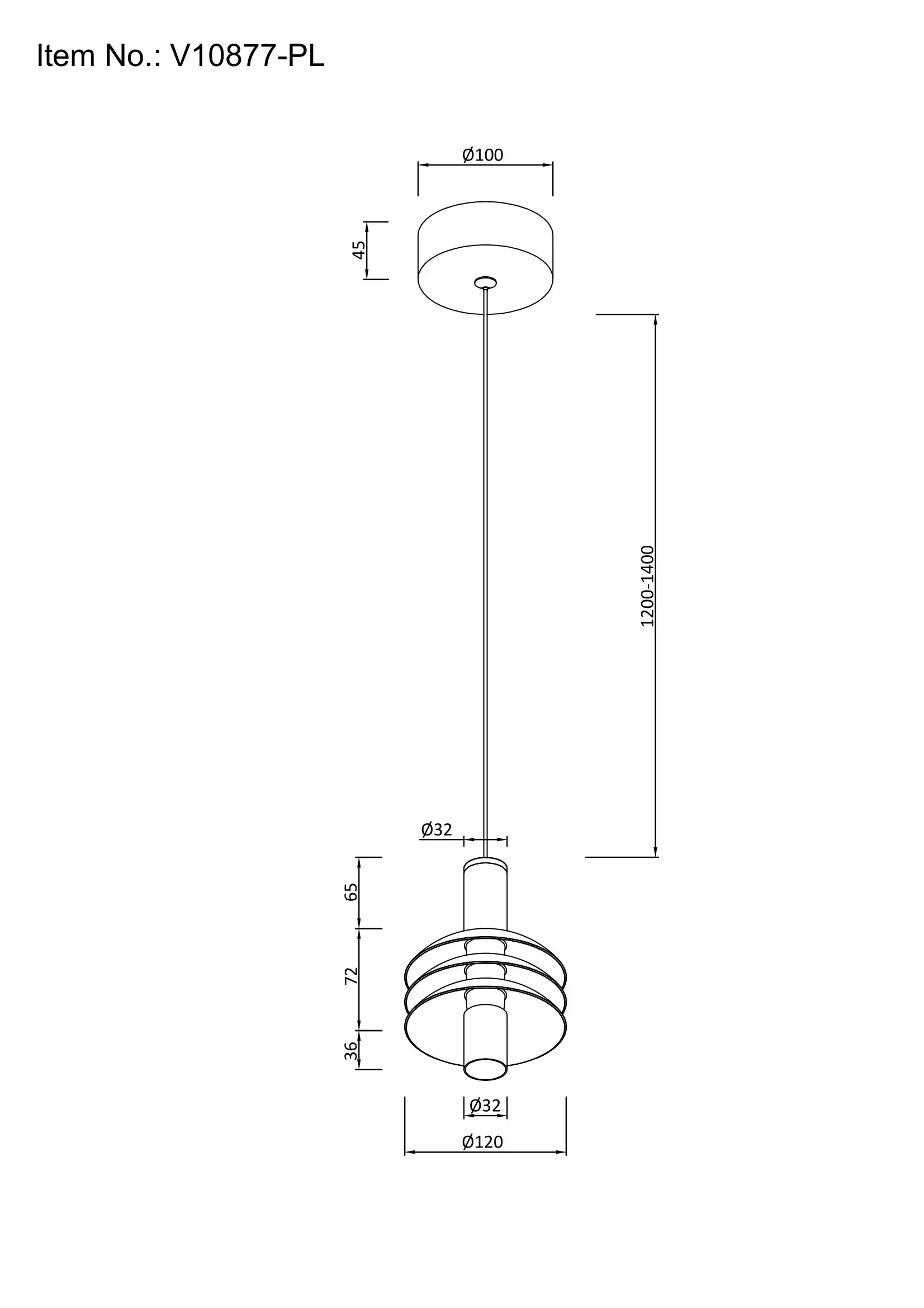 Светильник подвесной светодиодный Moderli V10877-PL Sylv