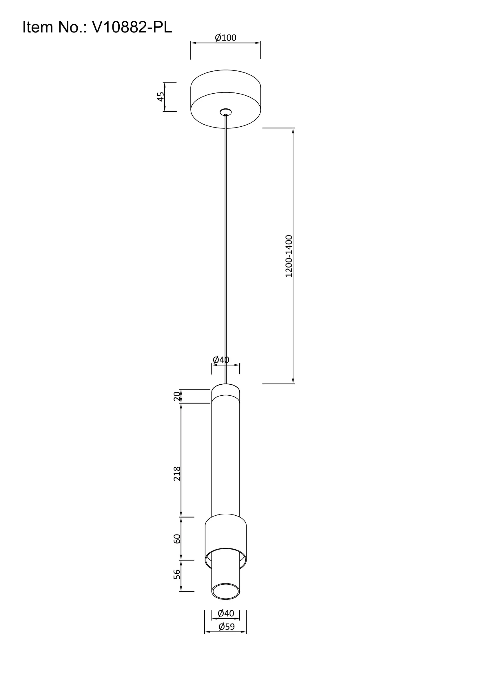 Светильник подвесной светодиодный Moderli V10882-PL Elli