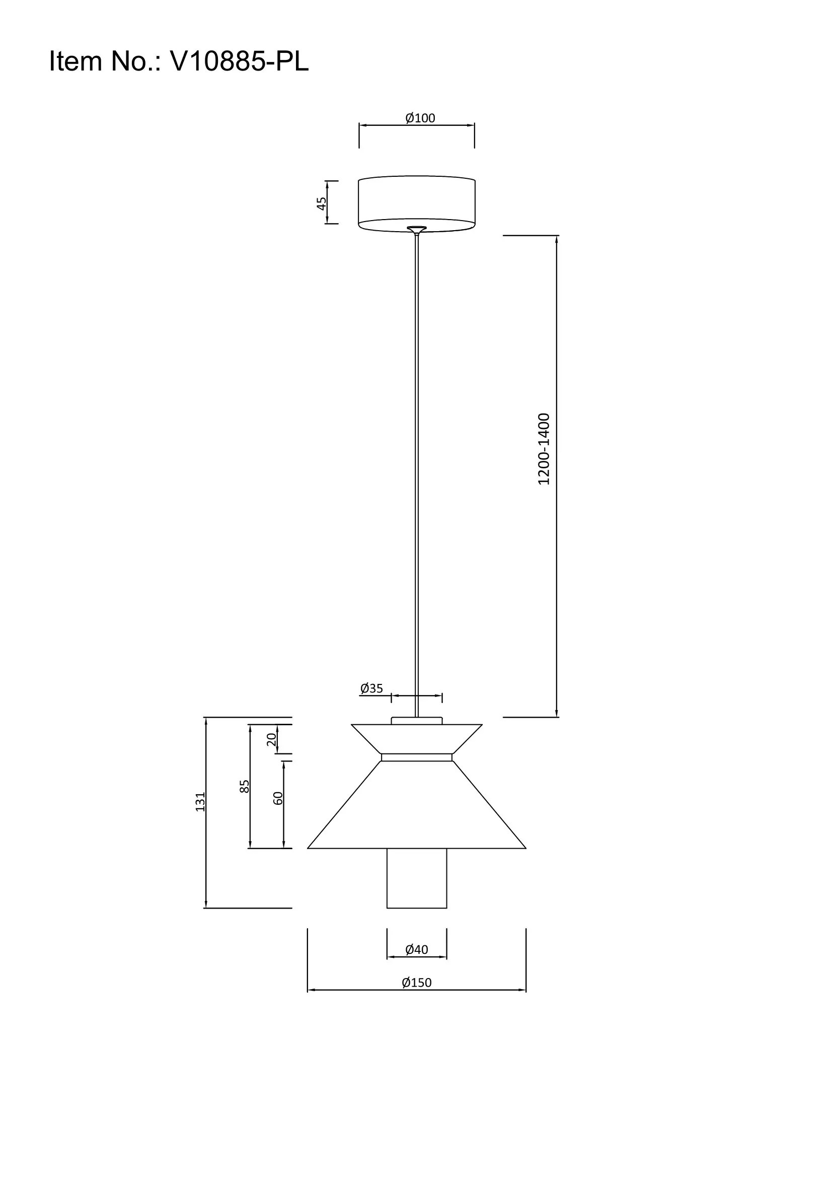 Светильник подвесной светодиодный Moderli V10885-PL Ori