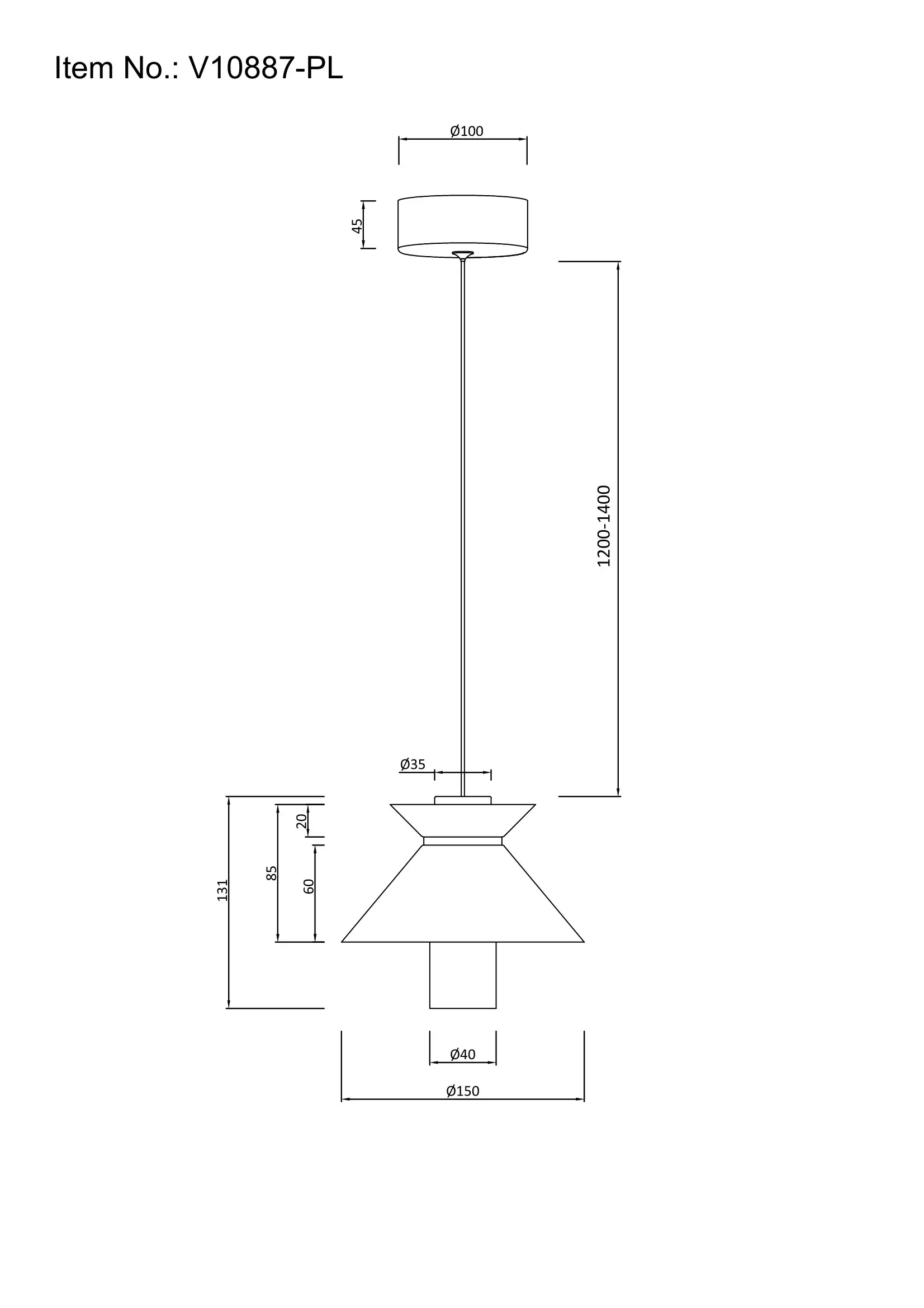 Светильник подвесной светодиодный Moderli V10887-PL Ori