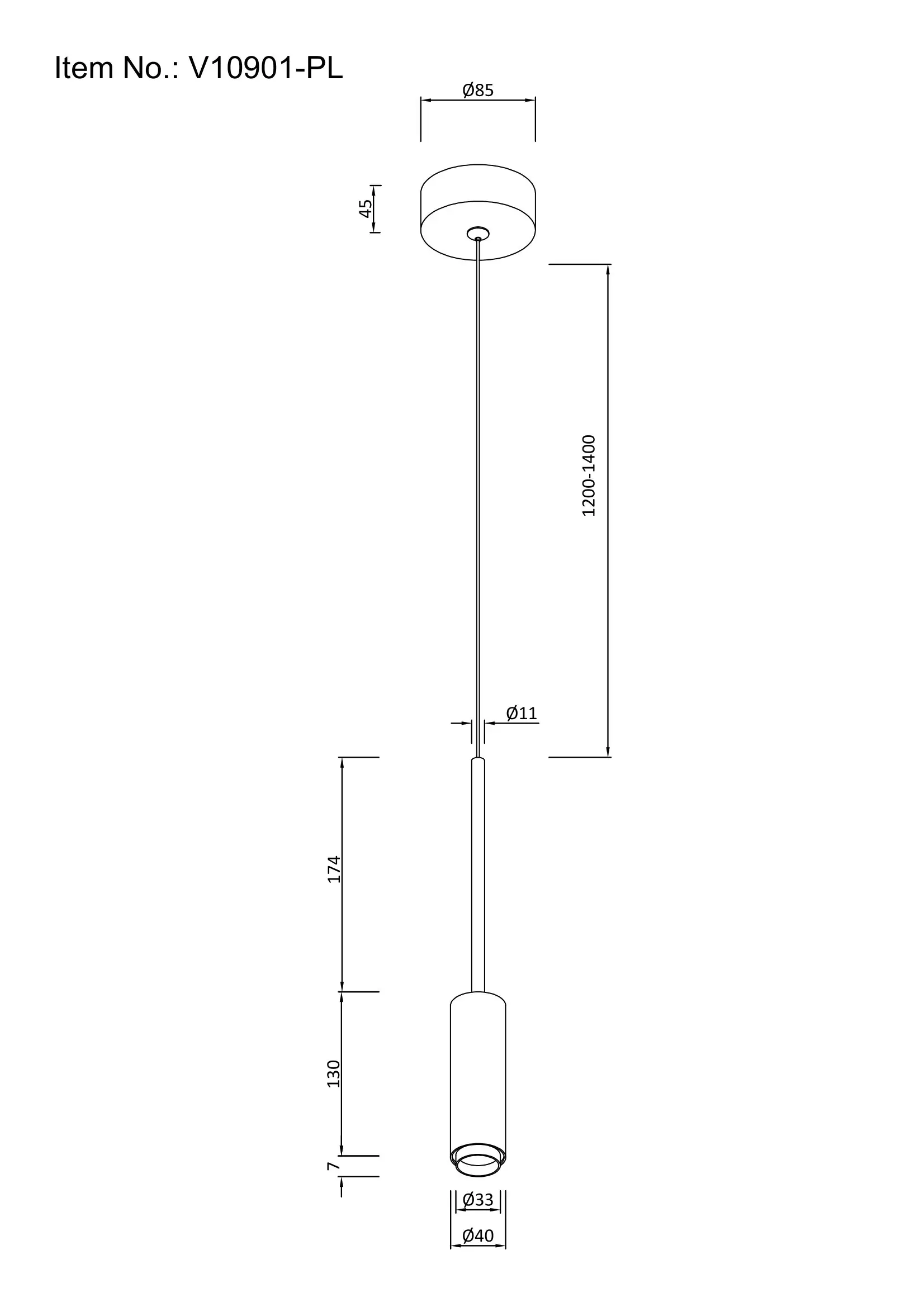 Светильник подвесной светодиодный Moderli V10901-PL Rin