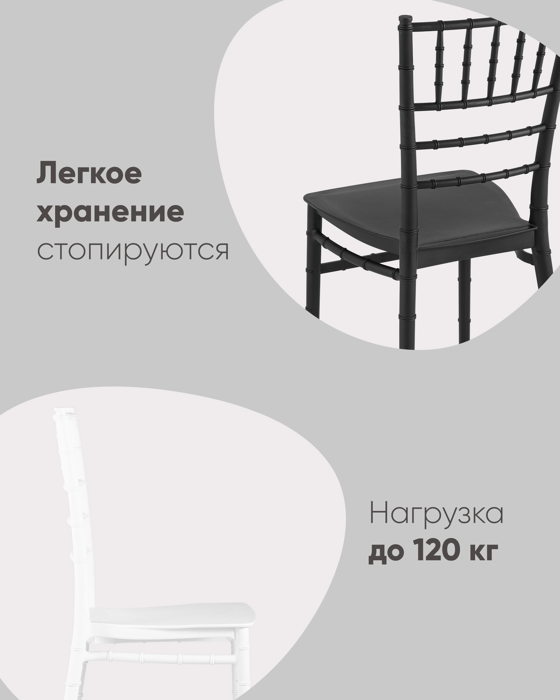 Стул Chiavari (Кьявари) пластик белый