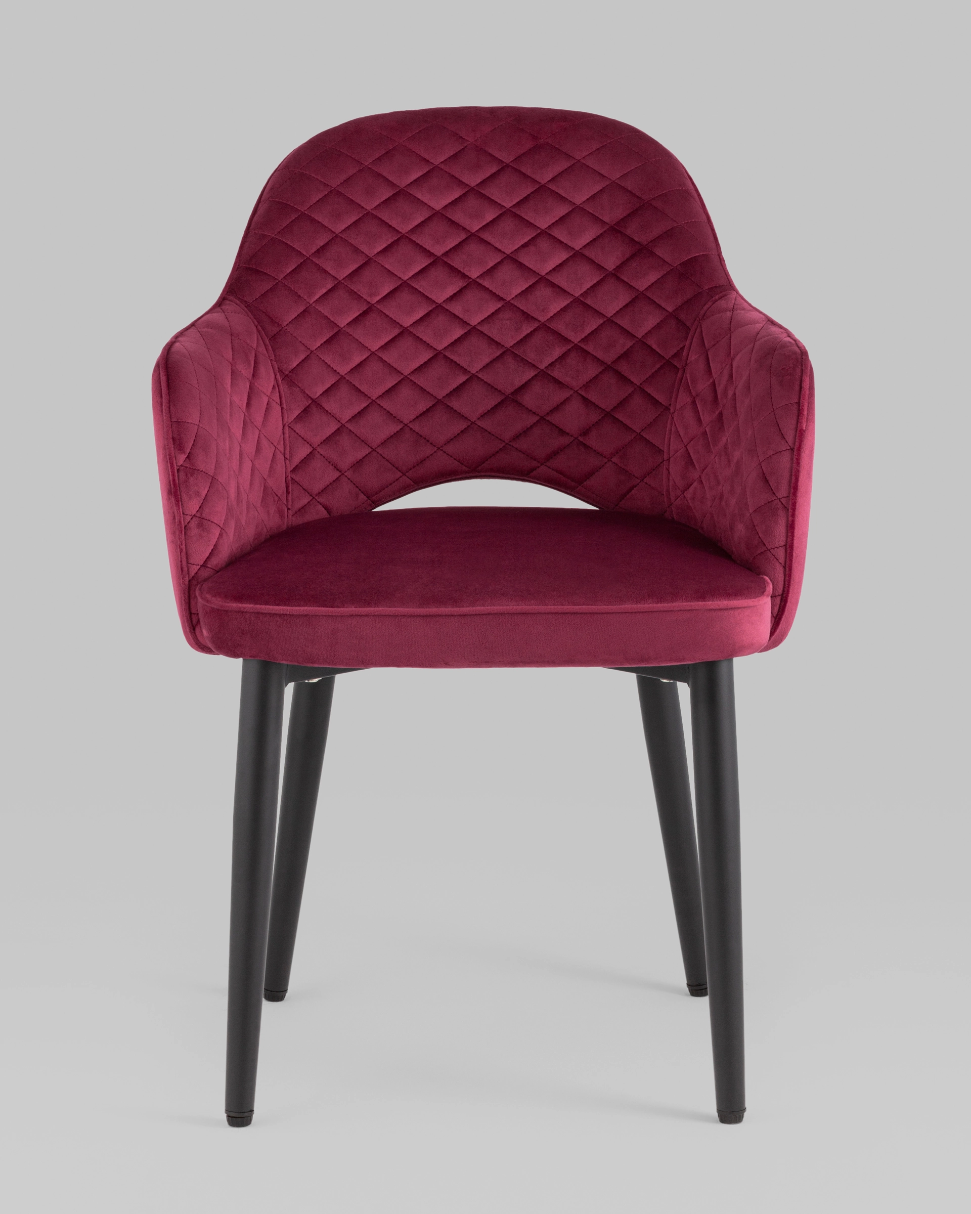 Стул Венера диамант велюр бордовый с подлокотниками