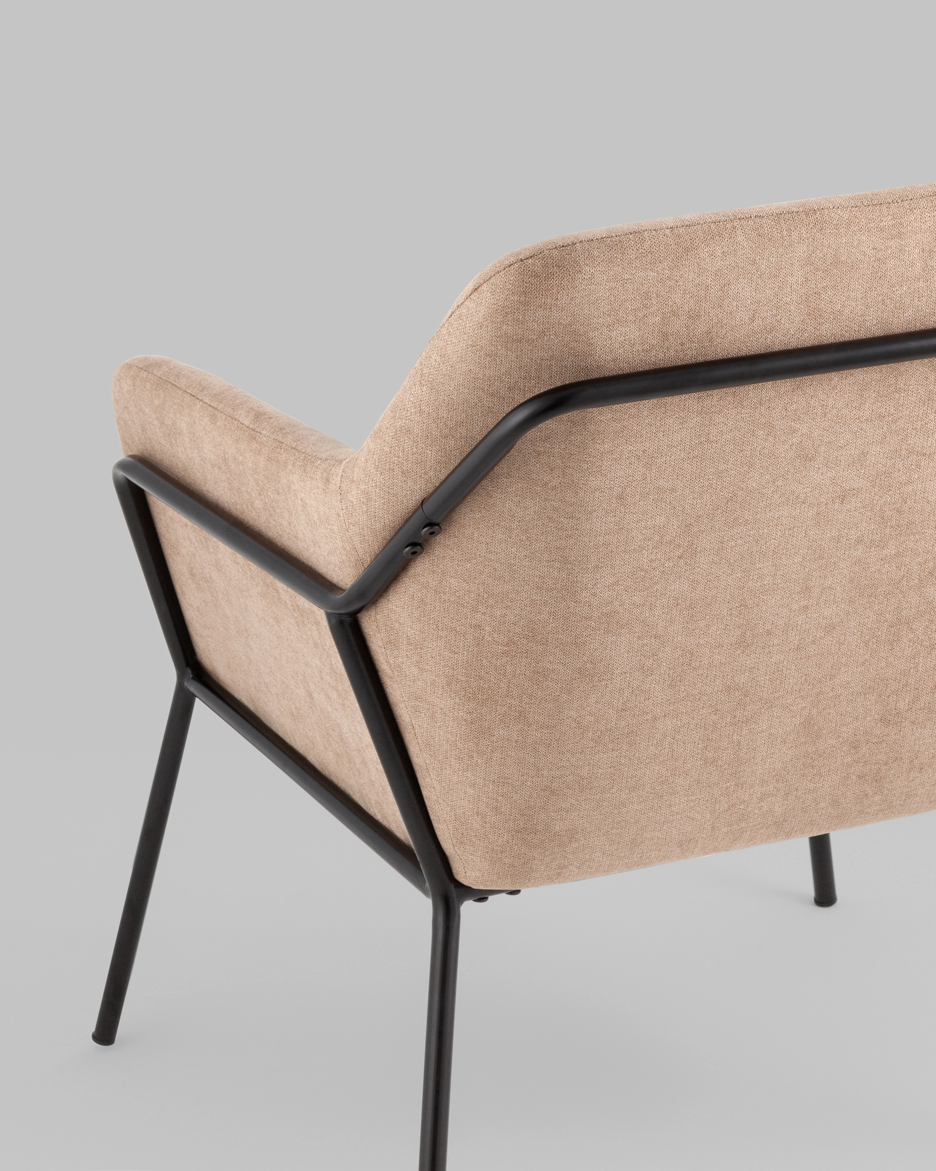 Кресло Шелфорд New бежевый на металлическом каркасе