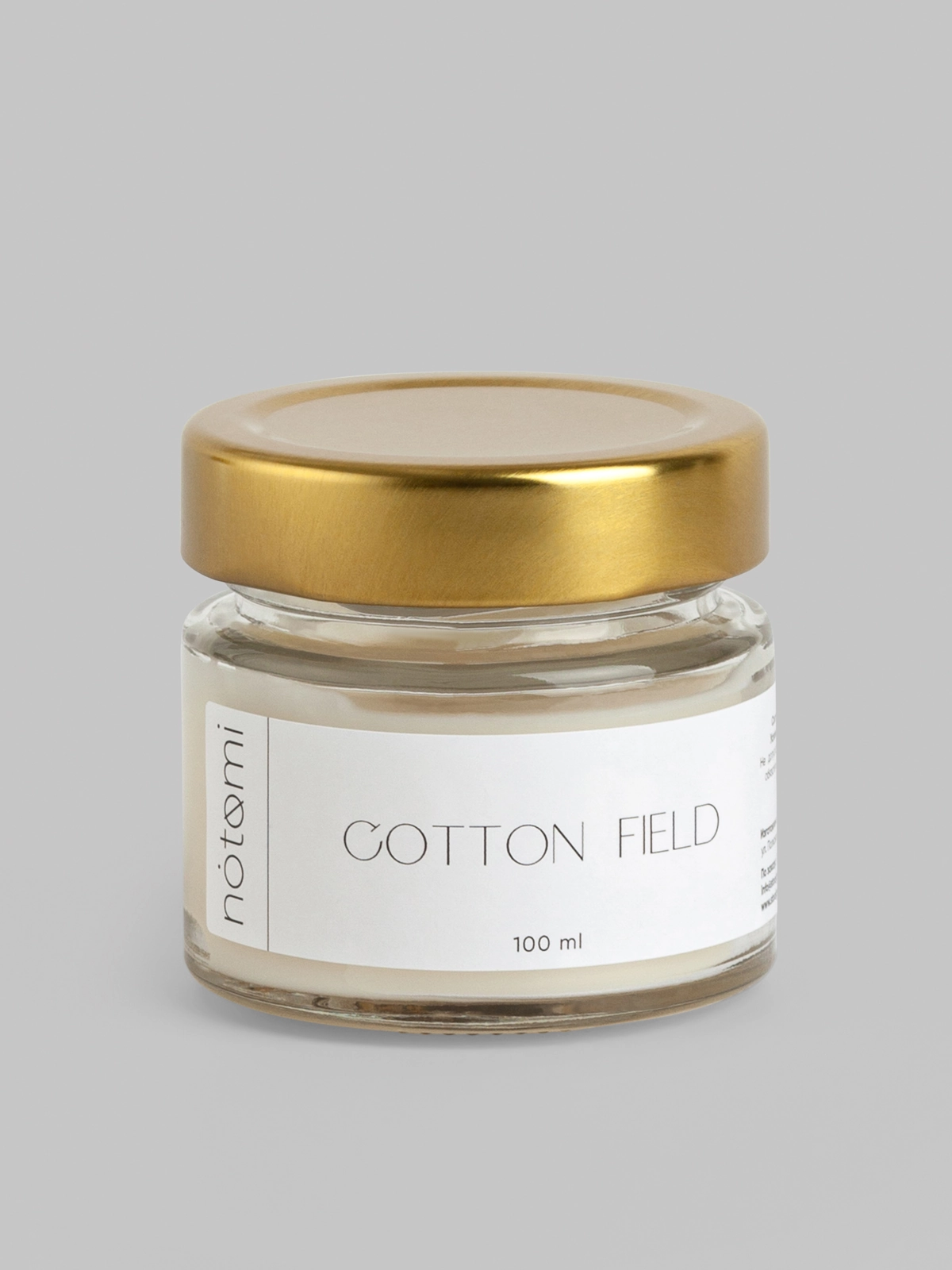 Свеча в банке Notomi Cotton Field, 100мл