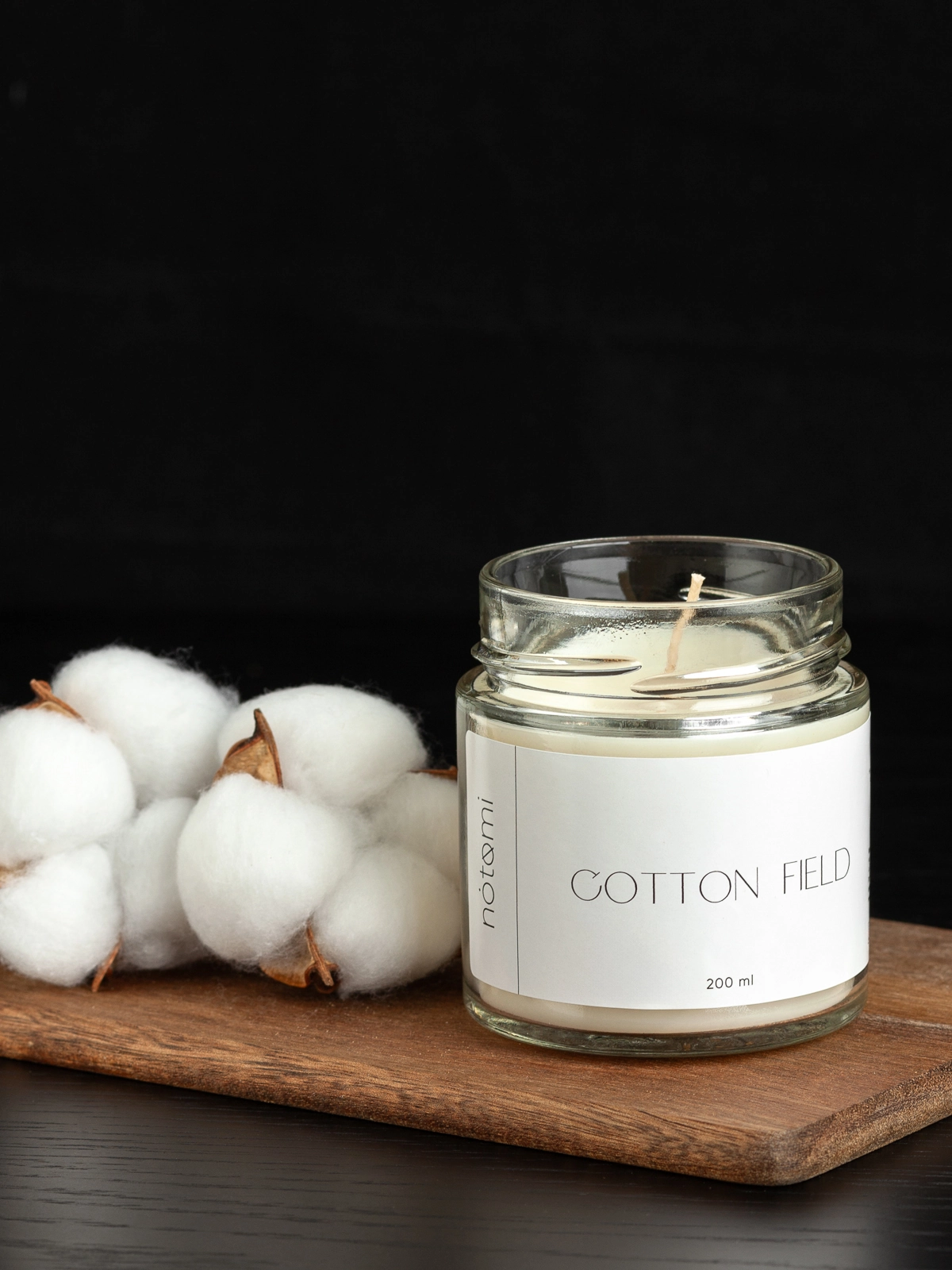 Свеча в банке Notomi Cotton Field, 200мл
