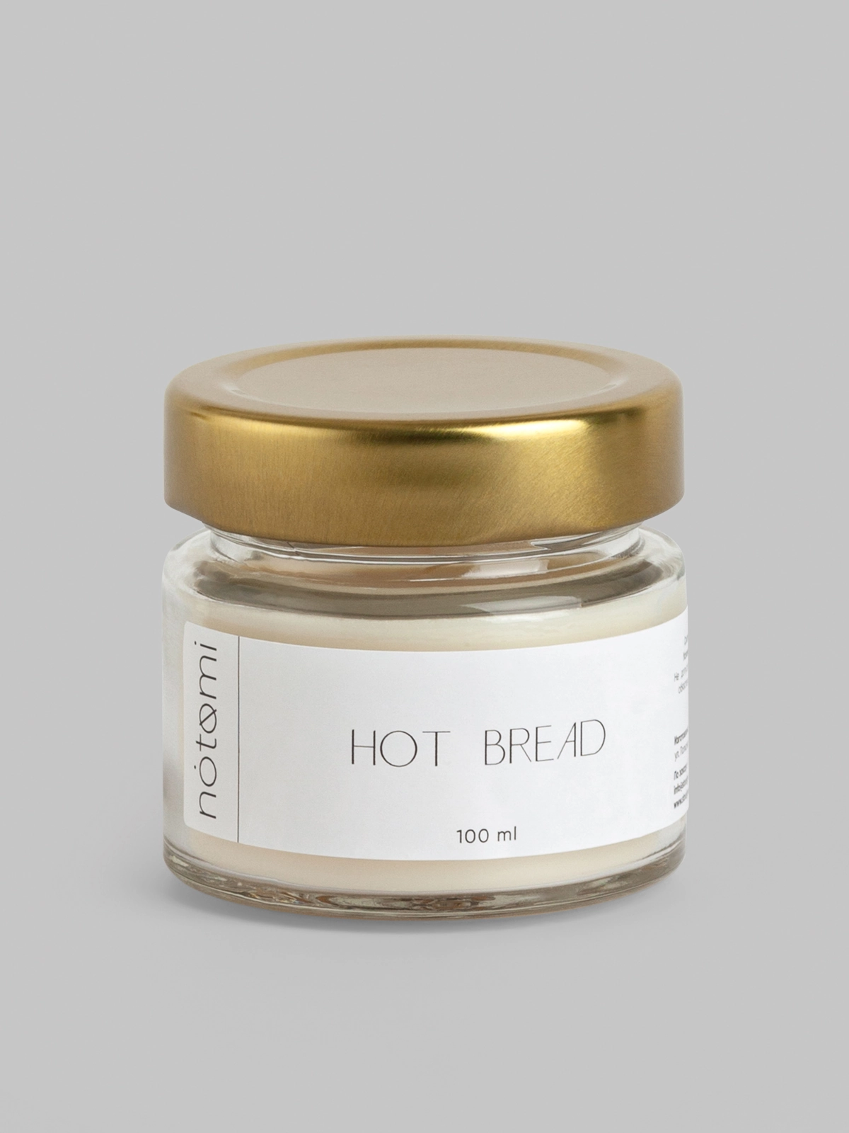 Свеча в банке Notomi Hot Bread, 100мл