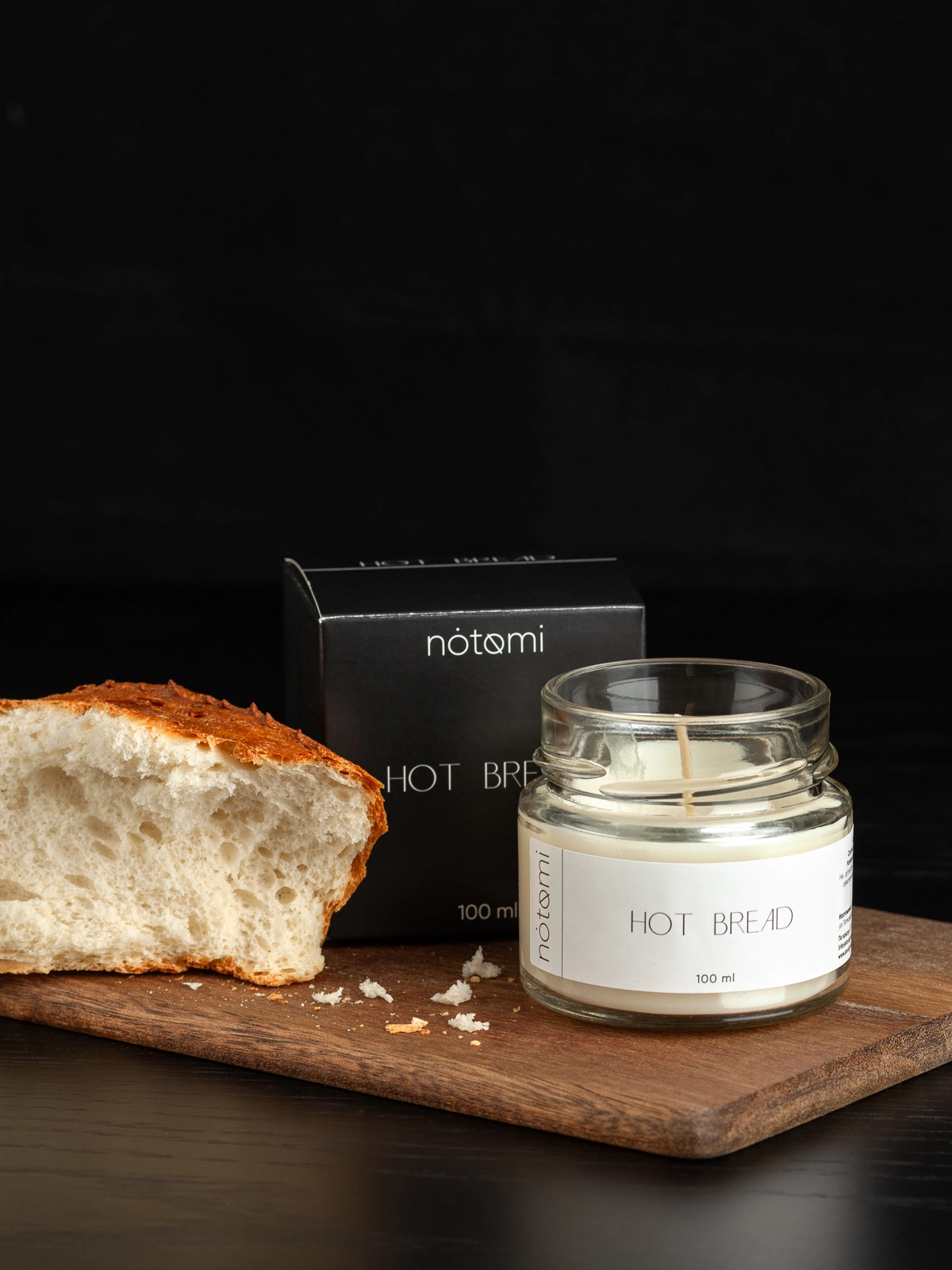 Свеча в банке Notomi Hot Bread, 100мл