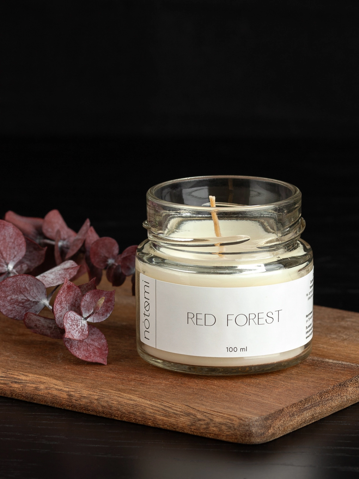 Свеча в банке Notomi Red Forest, 100мл