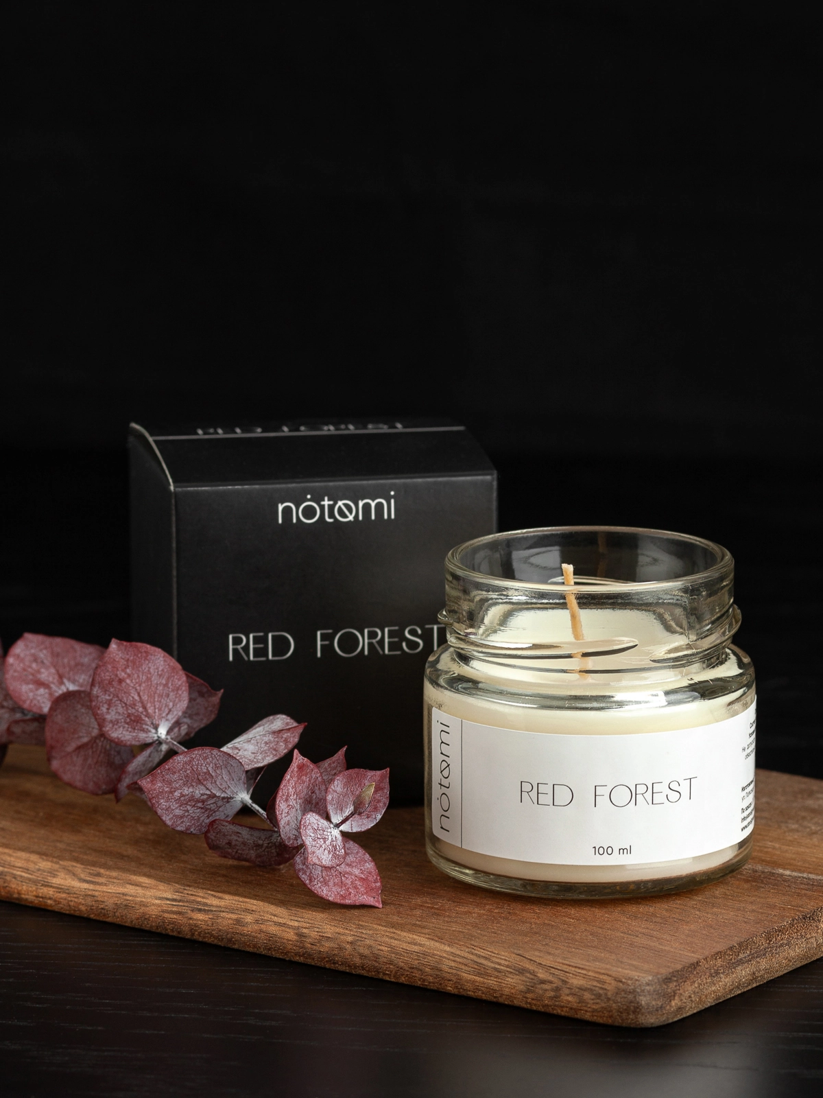 Свеча в банке Notomi Red Forest, 100мл