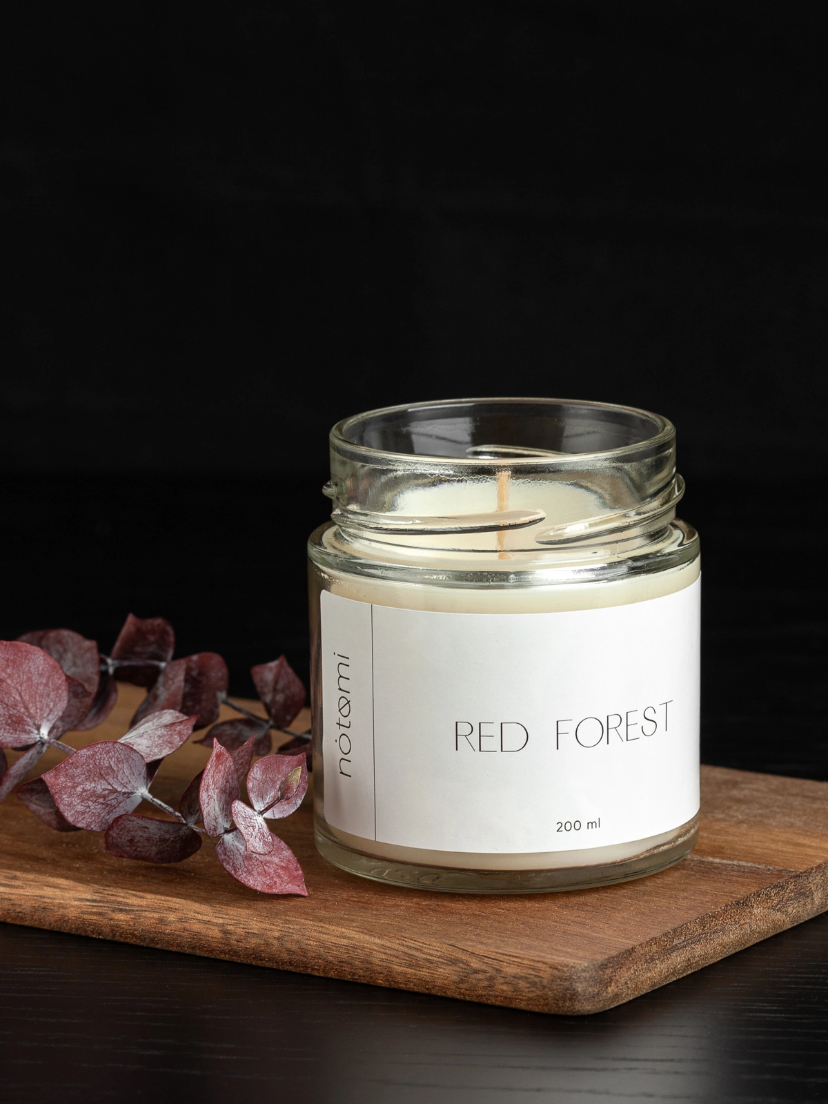 Свеча в банке Notomi Red Forest, 200мл