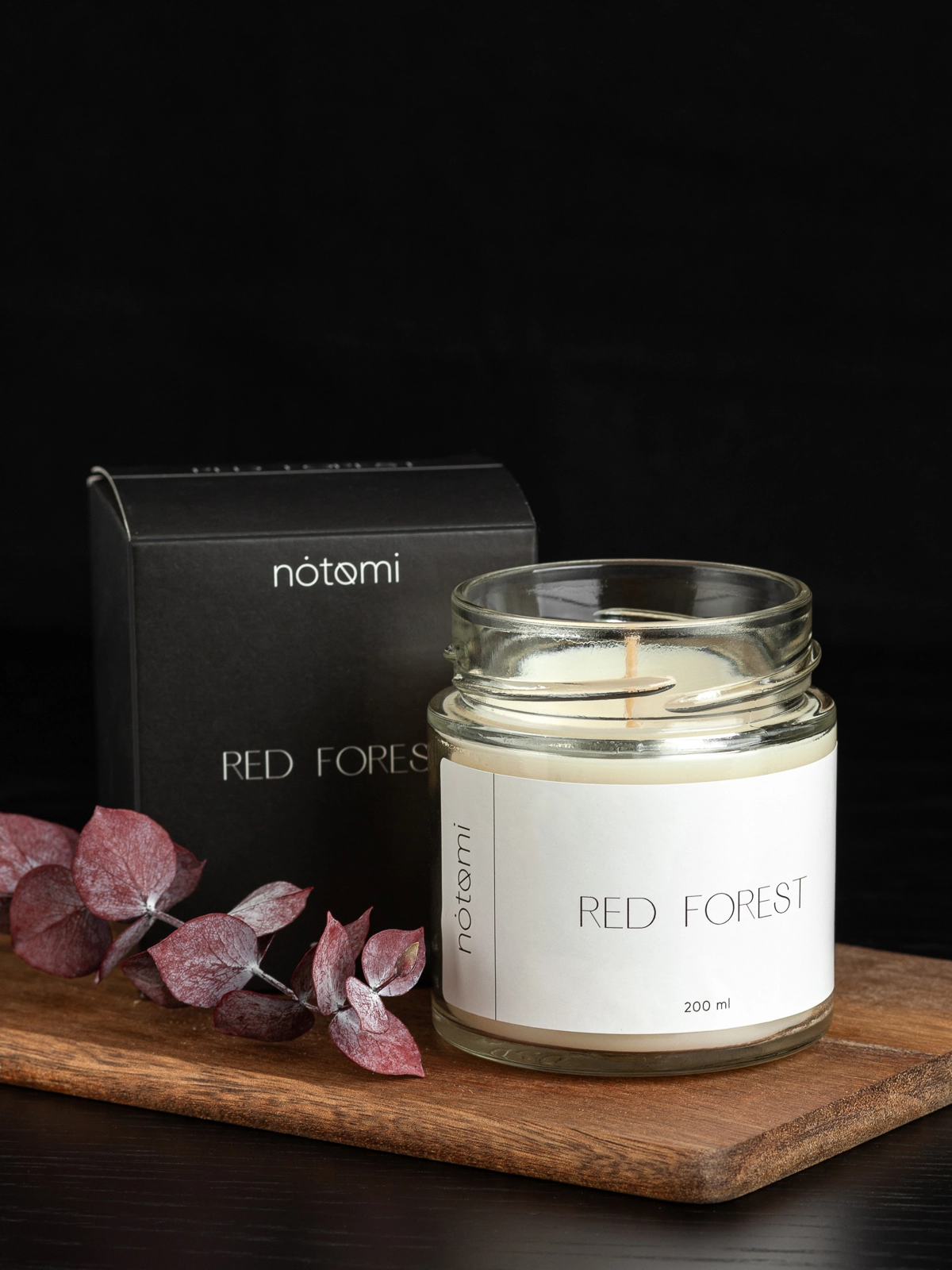 Свеча в банке Notomi Red Forest, 200мл