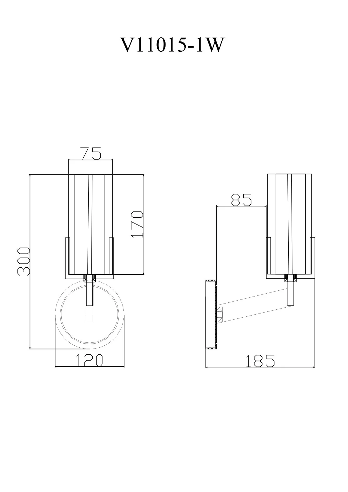 Светильник настенный Moderli V11015-1W Brass