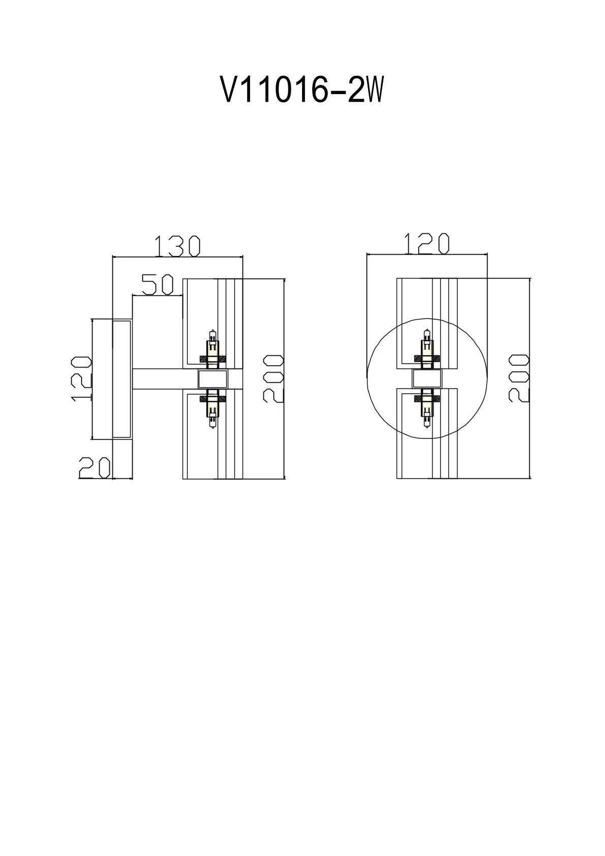 Светильник настенный Moderli V11016-2W Brass