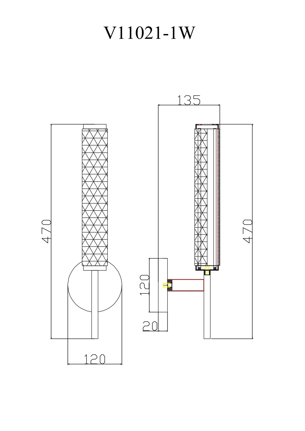 Светильник настенный Moderli V11021-1W Brass