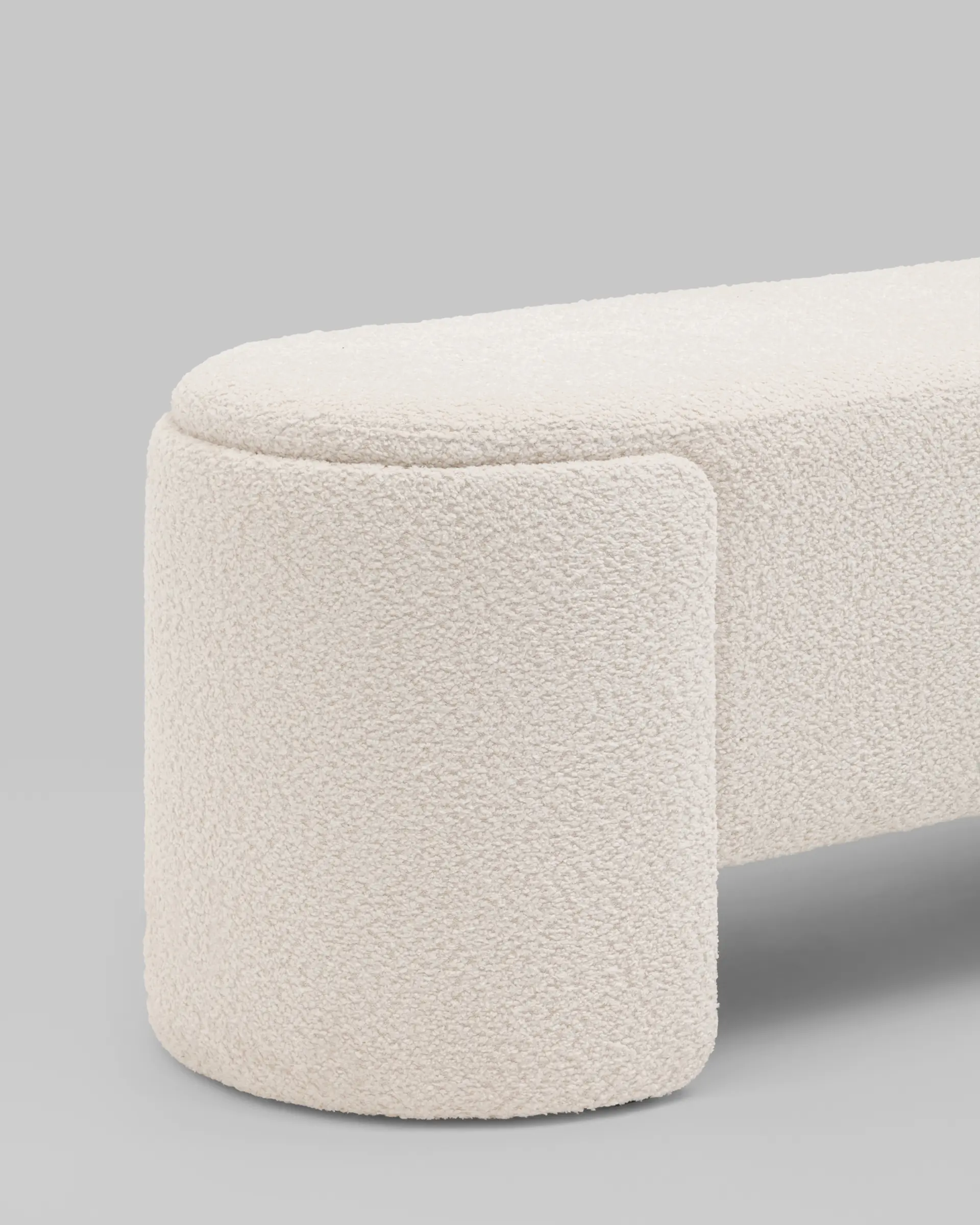 Банкетка Taks букле белый