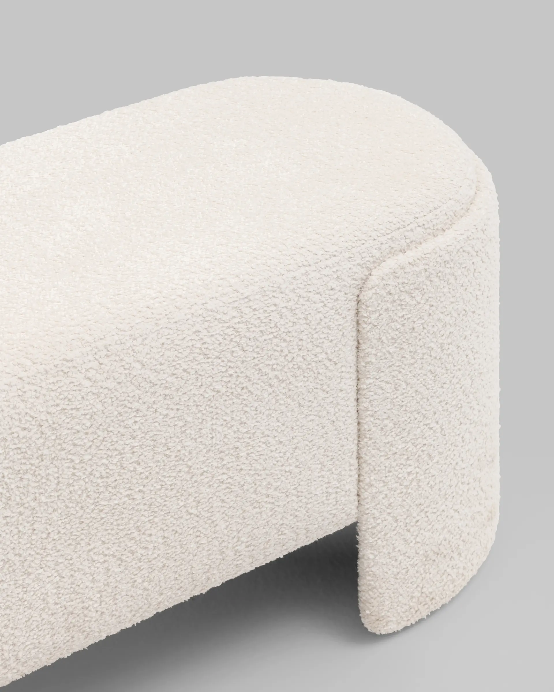 Банкетка Taks букле белый