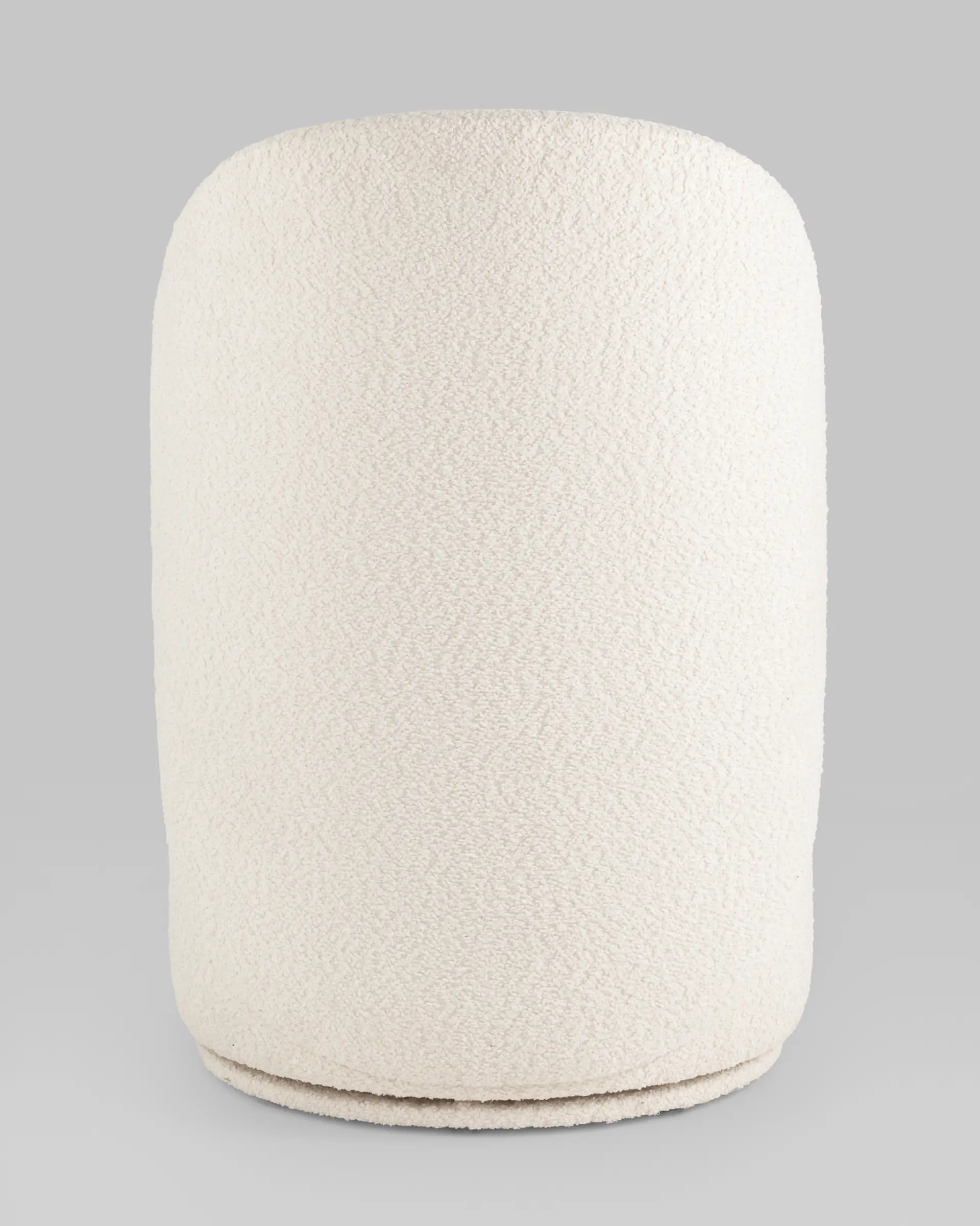 Пуф Loreen со спинкой вращающийся букле белый