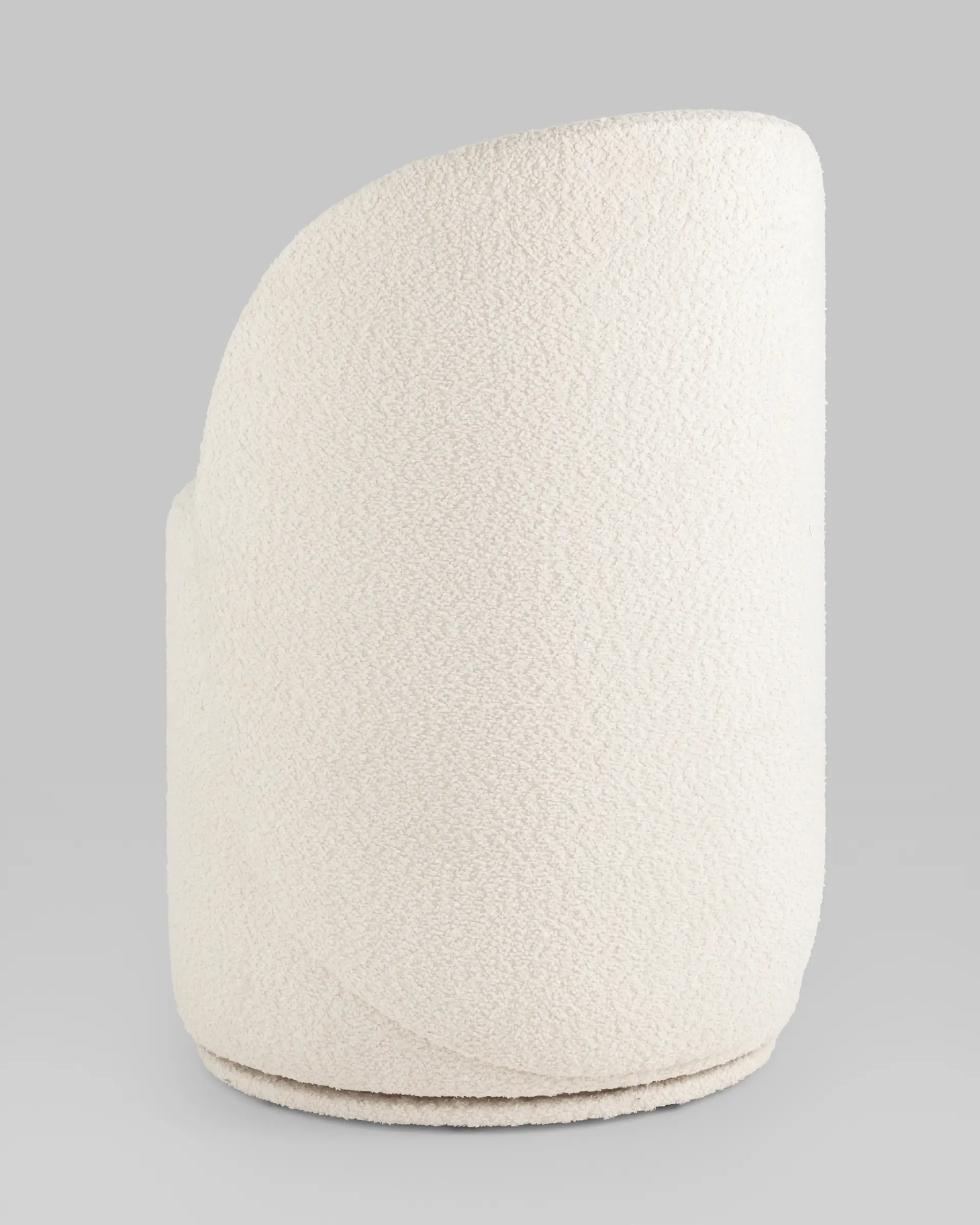 Пуф Loreen со спинкой вращающийся букле белый