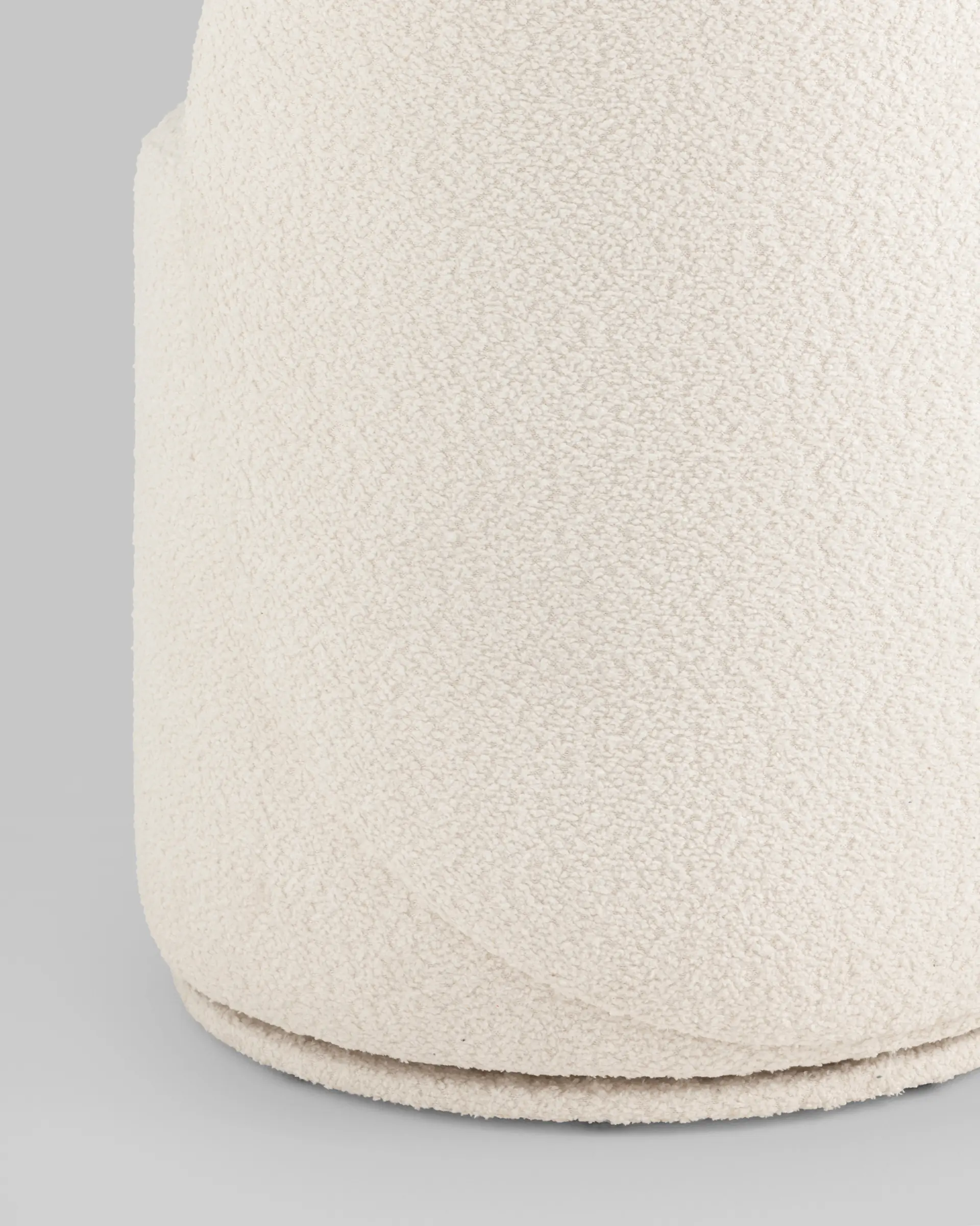 Пуф Loreen со спинкой вращающийся букле белый