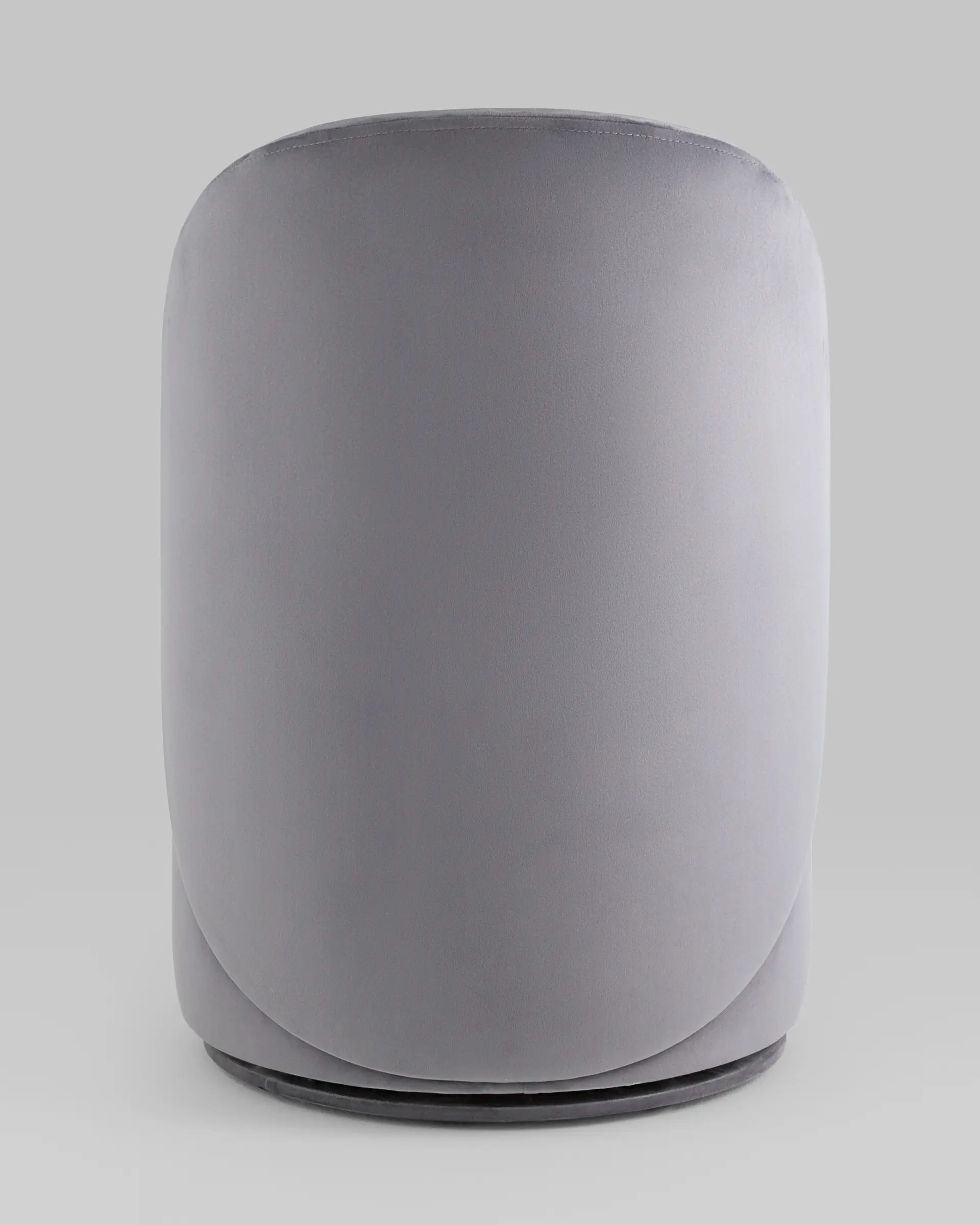 Пуф Loreen со спинкой вращающийся велюр серый