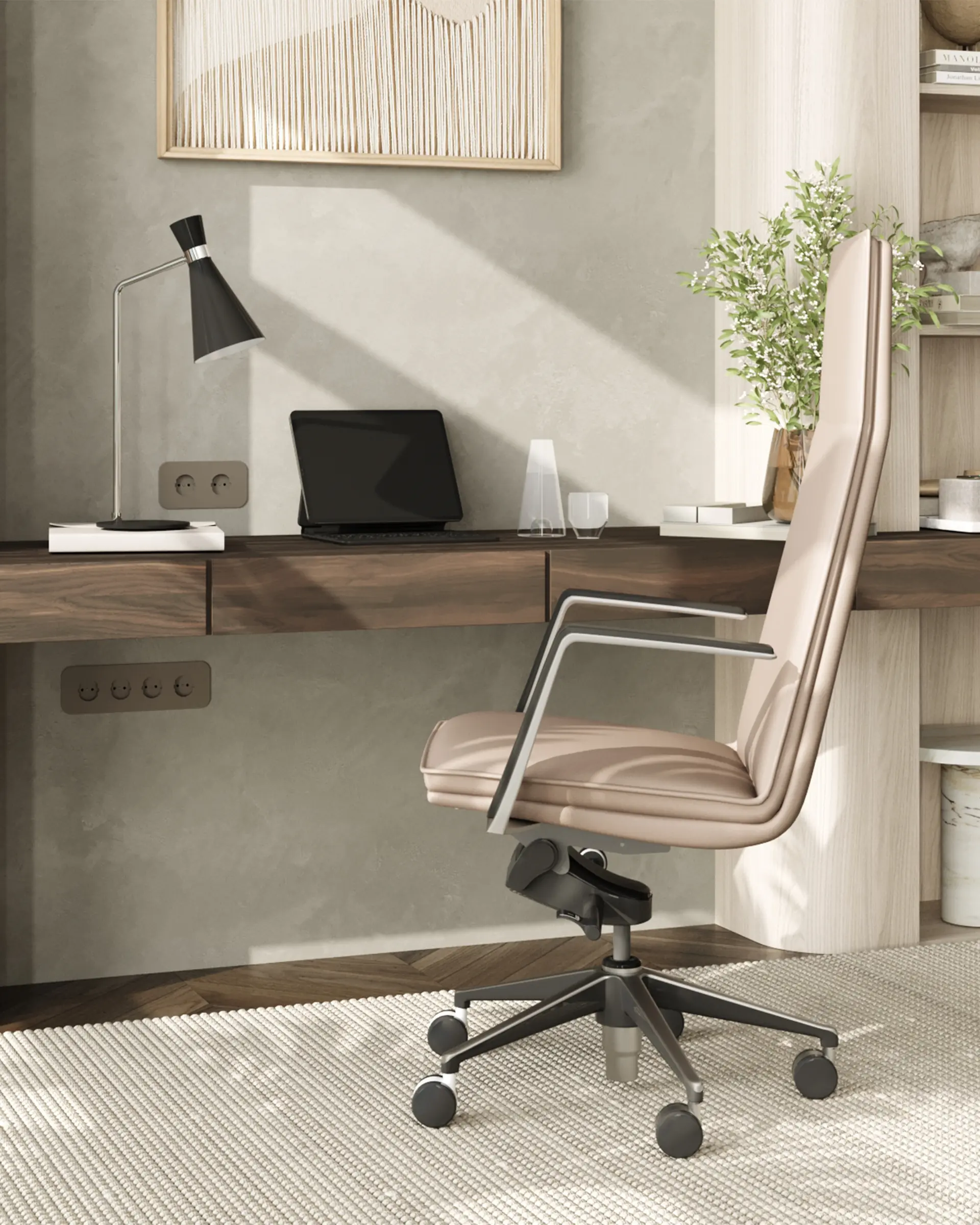 Кресло руководителя TopChairs Arrow светло-серый