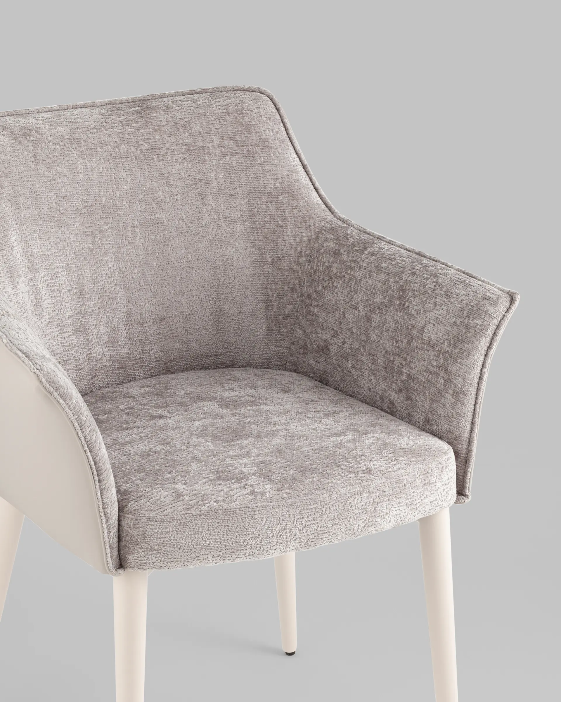 Стул обеденный Feston букле с экокожей слоновая кость