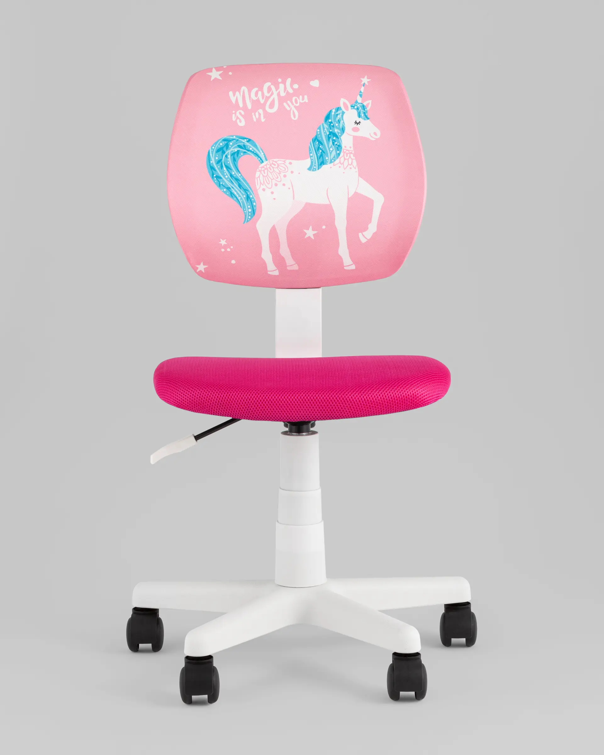 Кресло компьютерное ЛОЛО Unicorn пластик белый