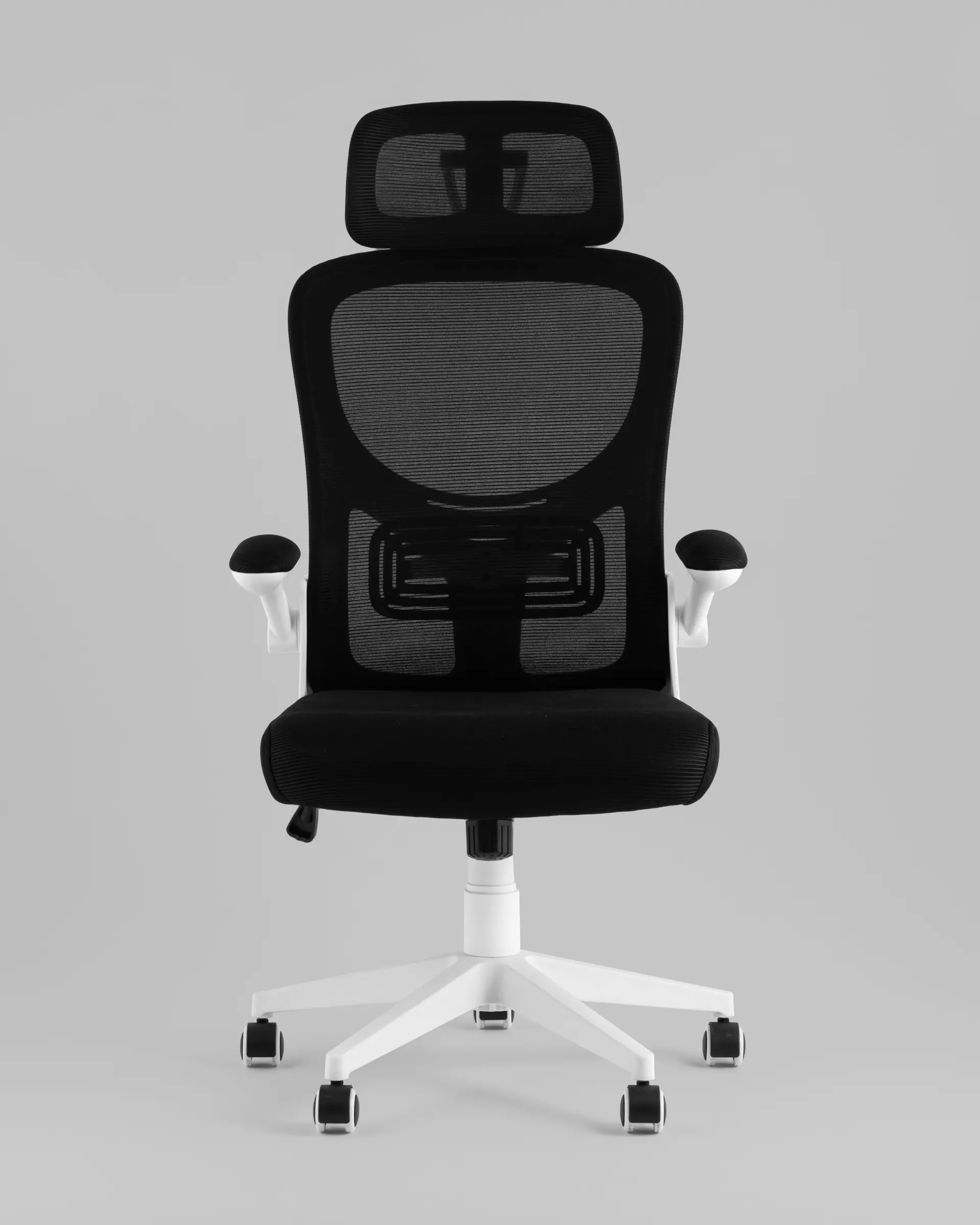 Кресло офисное TopChairs Airone белый с черной сеткой