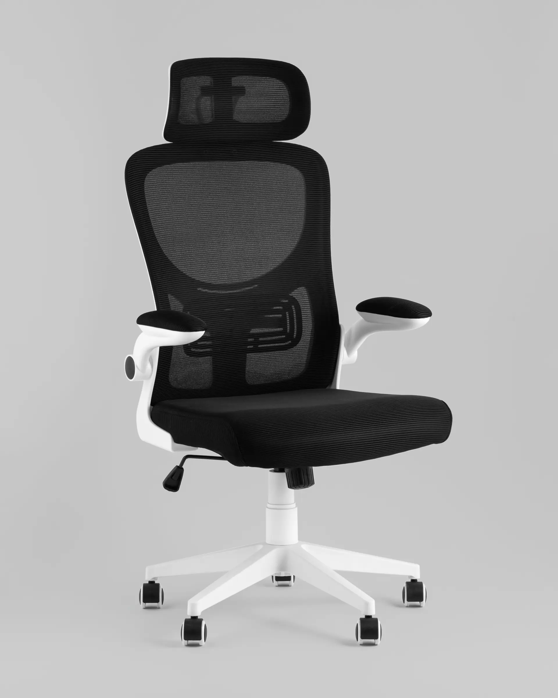 Кресло офисное TopChairs Airone белый с черной сеткой