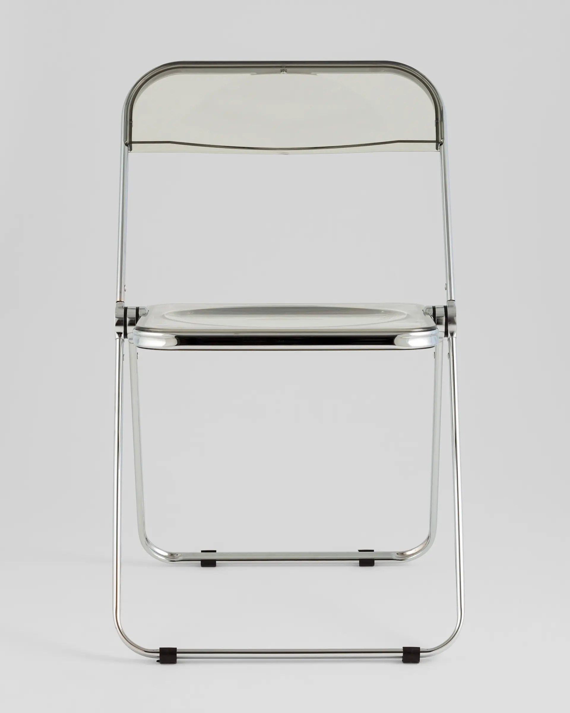 Стул Fold Smoke складной серый прозрачный пластик