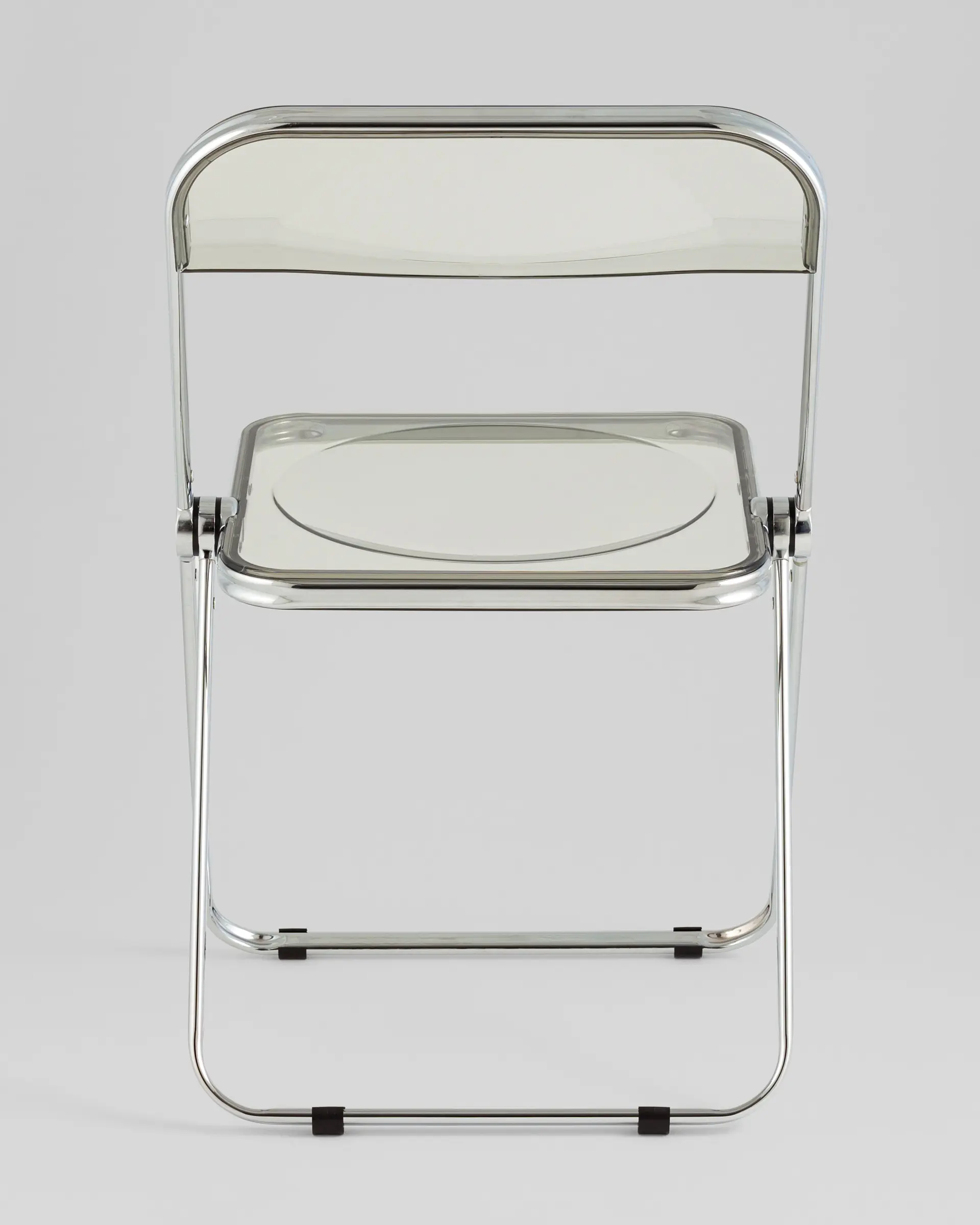 Стул Fold Smoke складной серый прозрачный пластик