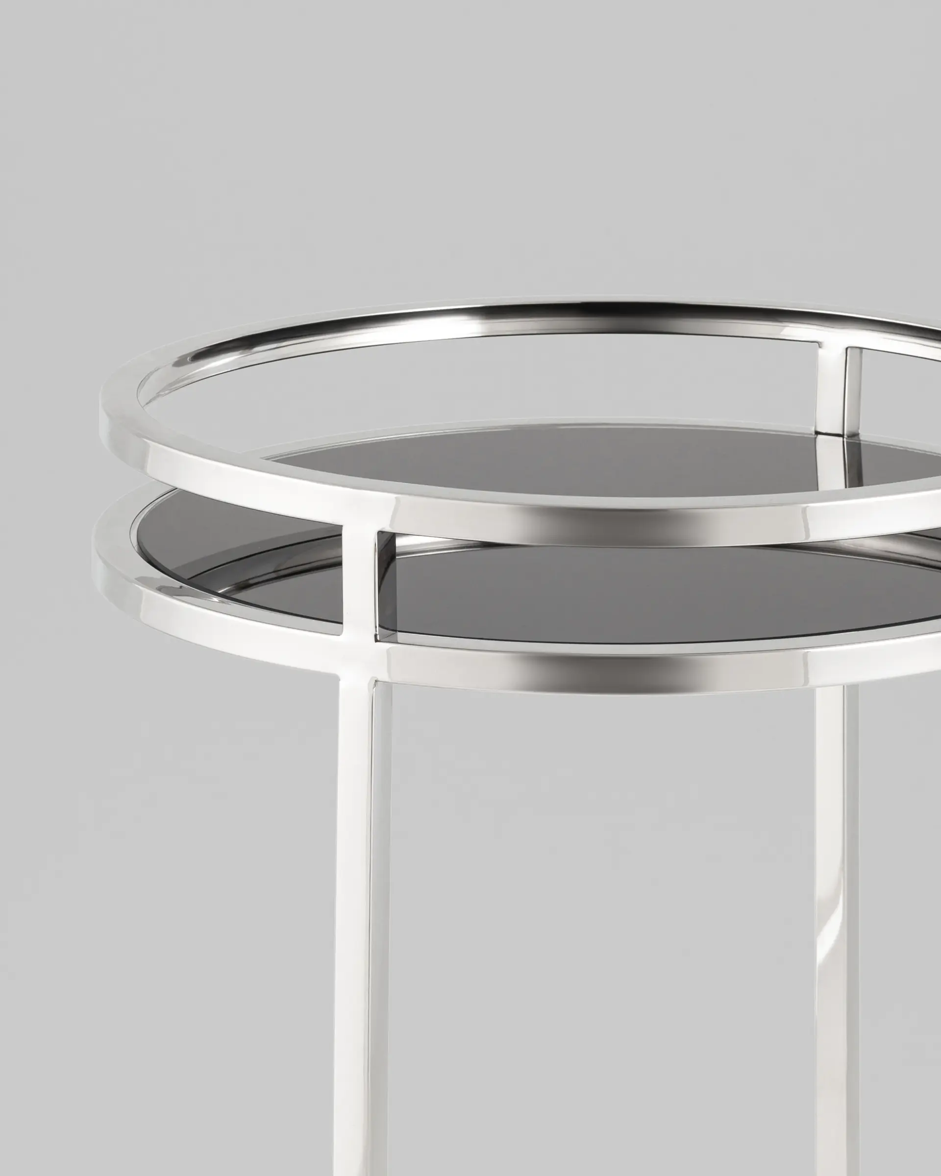 Журнальный столик Гестия 41*60 см серебро