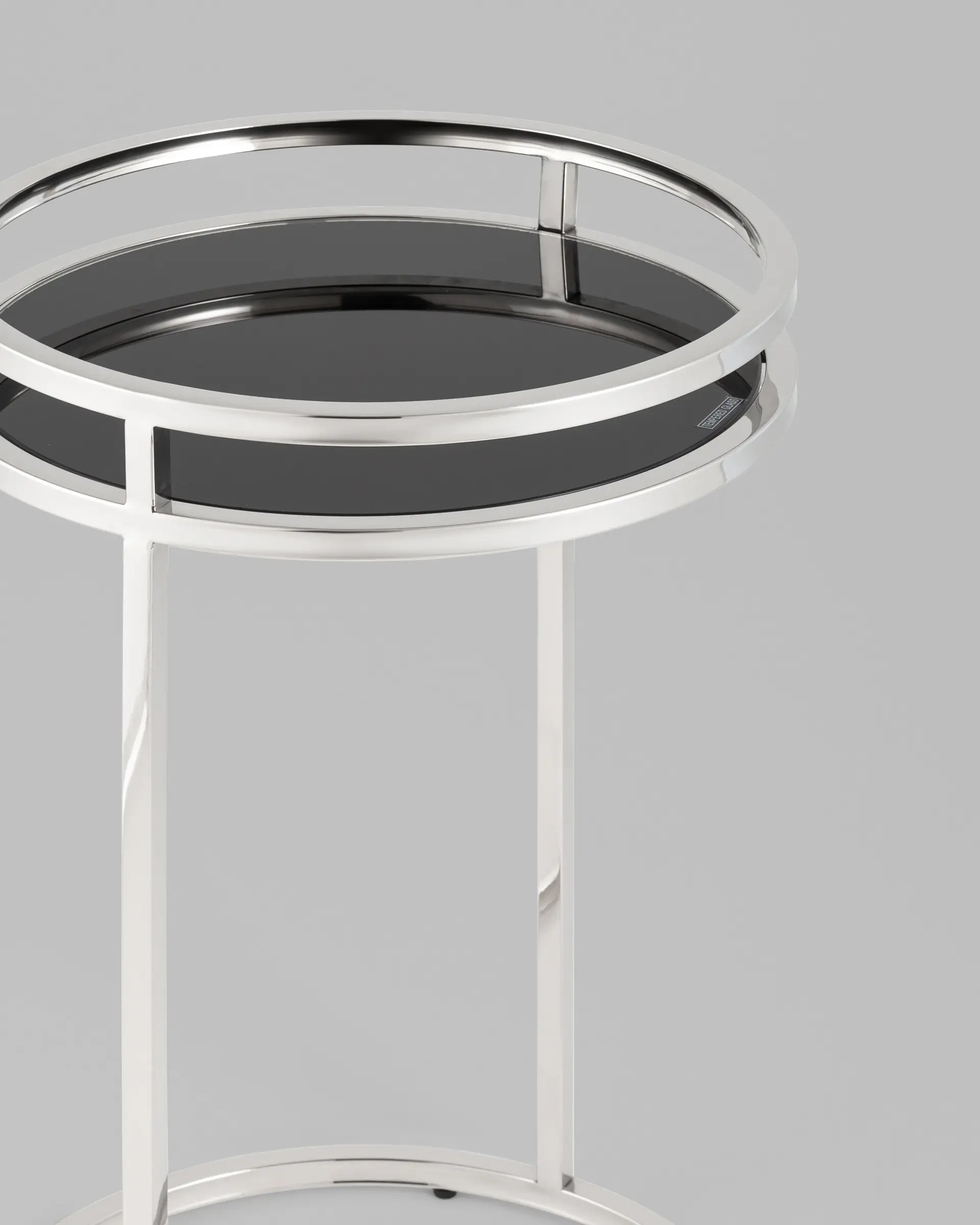 Журнальный столик Гестия 41*60 см серебро