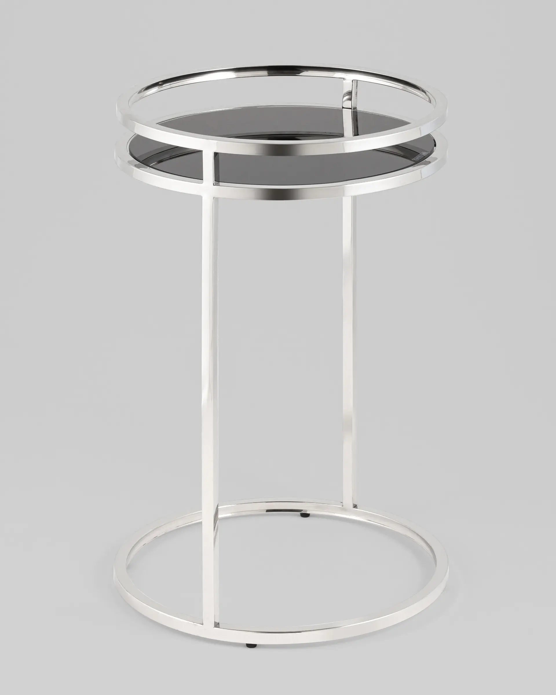 Журнальный столик Гестия 41*60 см серебро