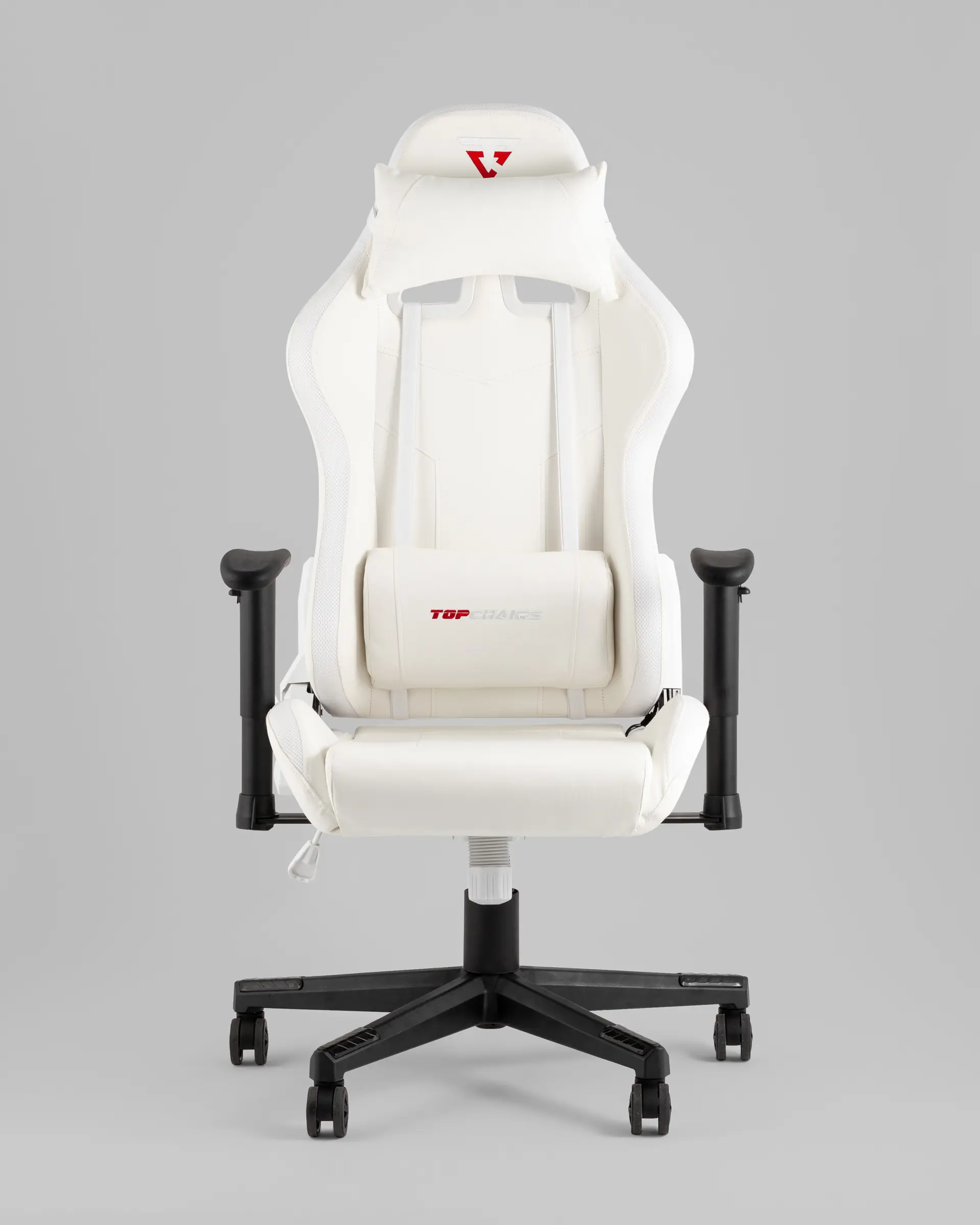 Кресло спортивное с подсветкой TopChairs GMM-080 белый на черной базе