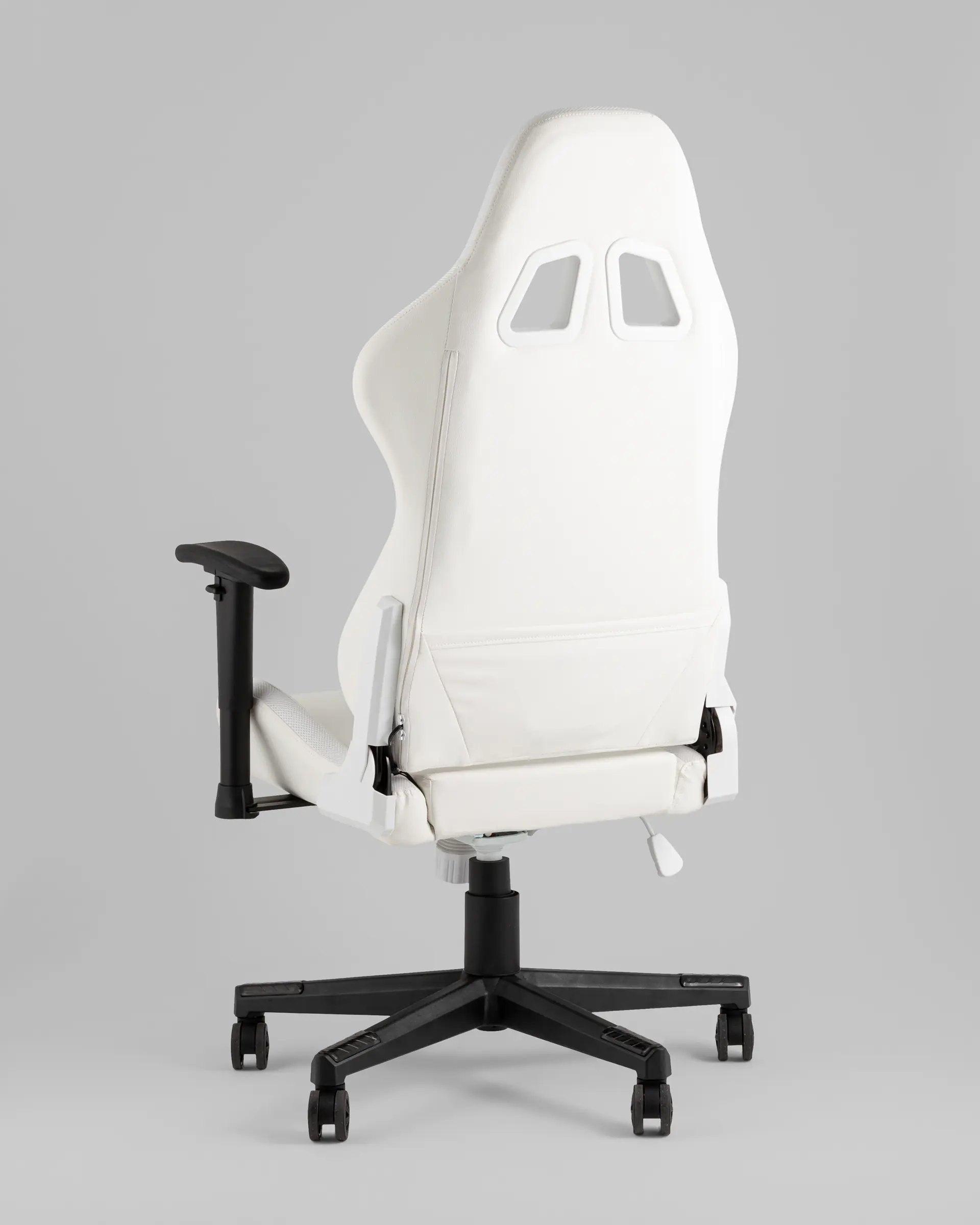 Кресло спортивное с подсветкой TopChairs GMM-080 белый на черной базе