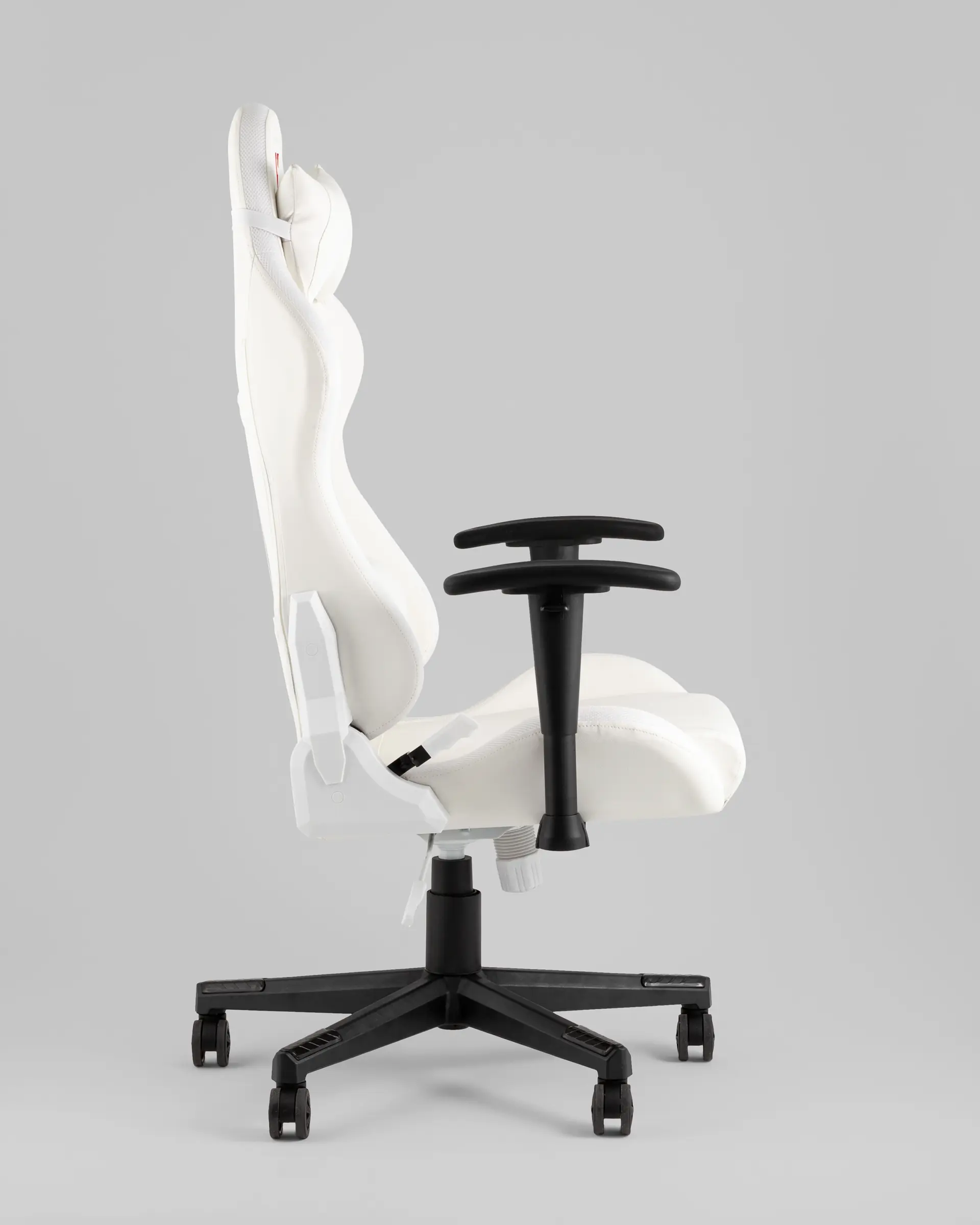 Кресло спортивное с подсветкой TopChairs GMM-080 белый на черной базе