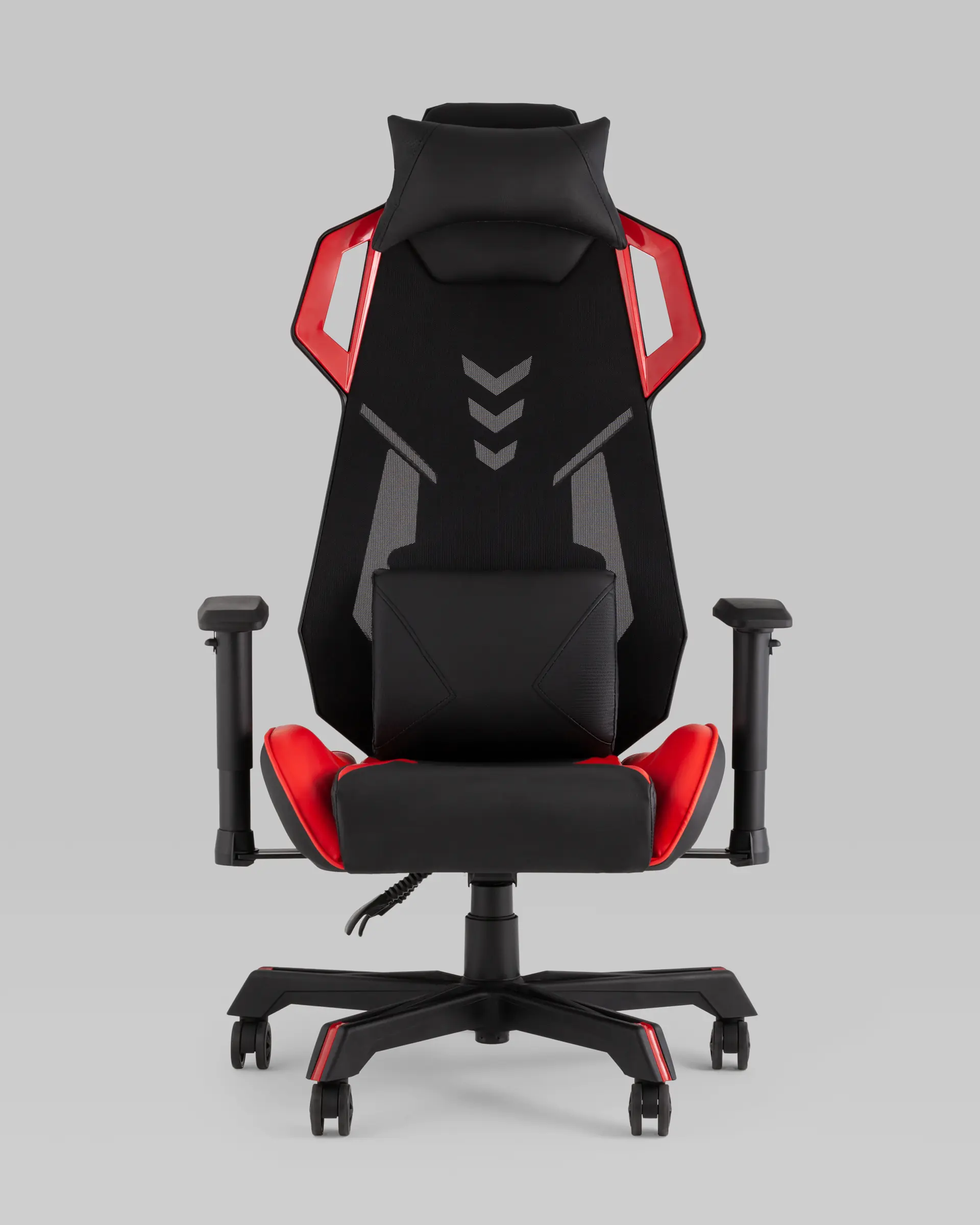 Кресло спортивное TopChairs Рэтчэт красный с высокой спинкой