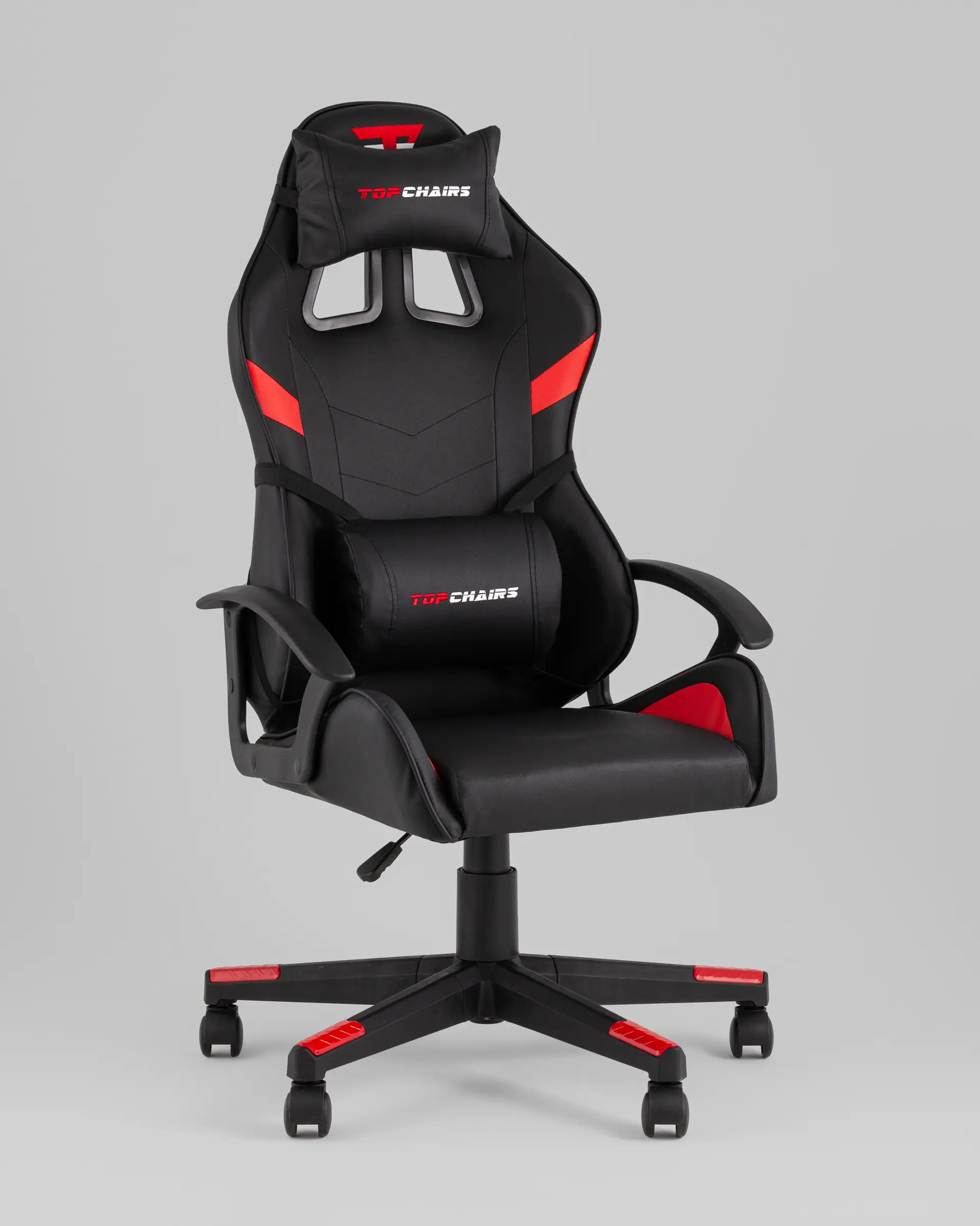 Кресло спортивное TopChairs Warden черно-красный